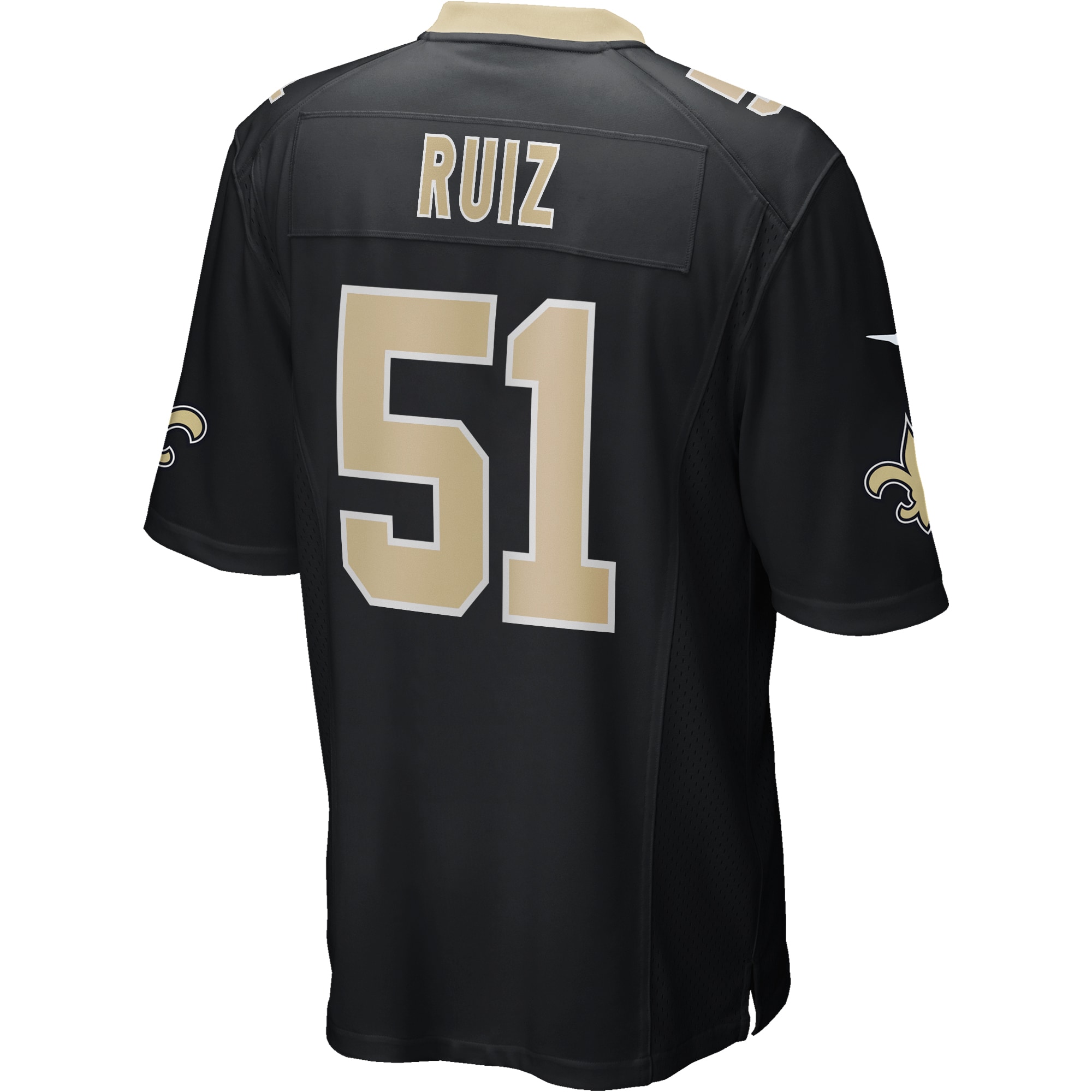 Cesar Ruiz New Orleans Saints Nike Player Game Jersey – Black Clowdercats