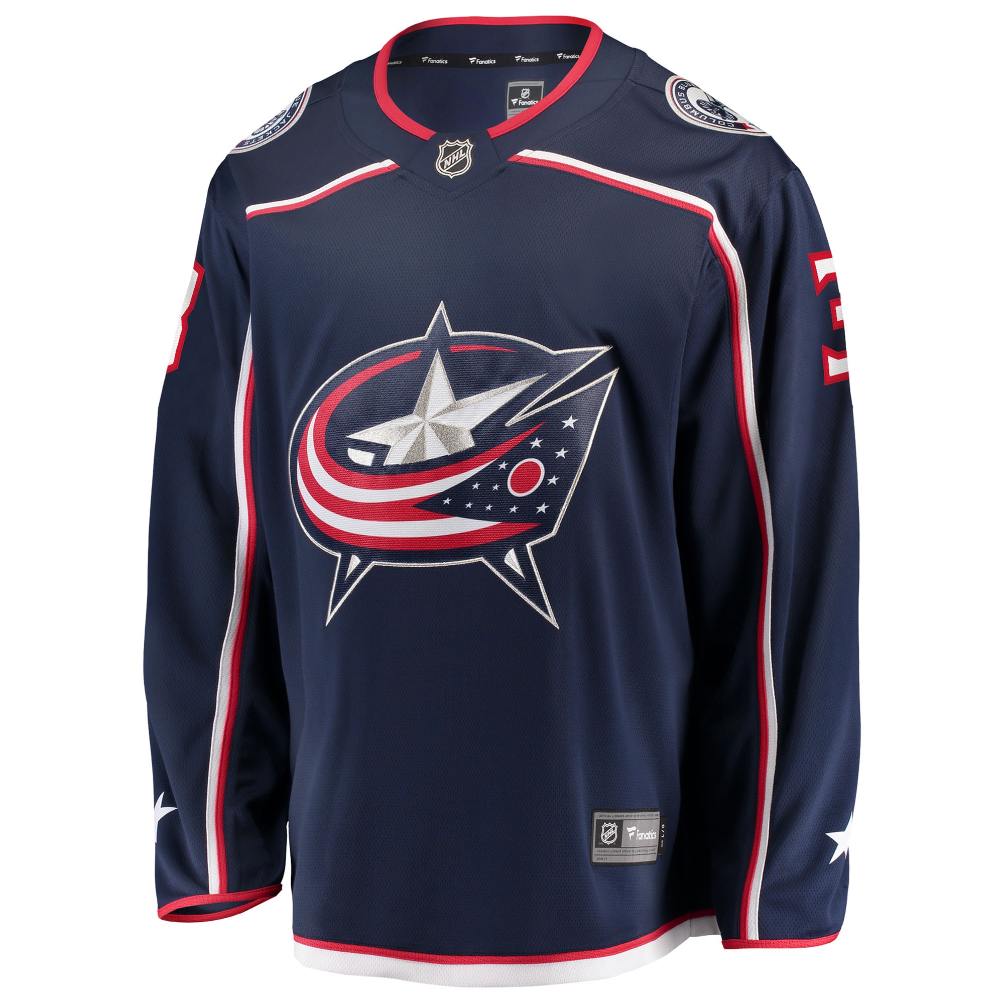 Charlie Coyle Columbus Blue Jackets Fanatics Home Breakaway Jersey – Navy Clowdercats