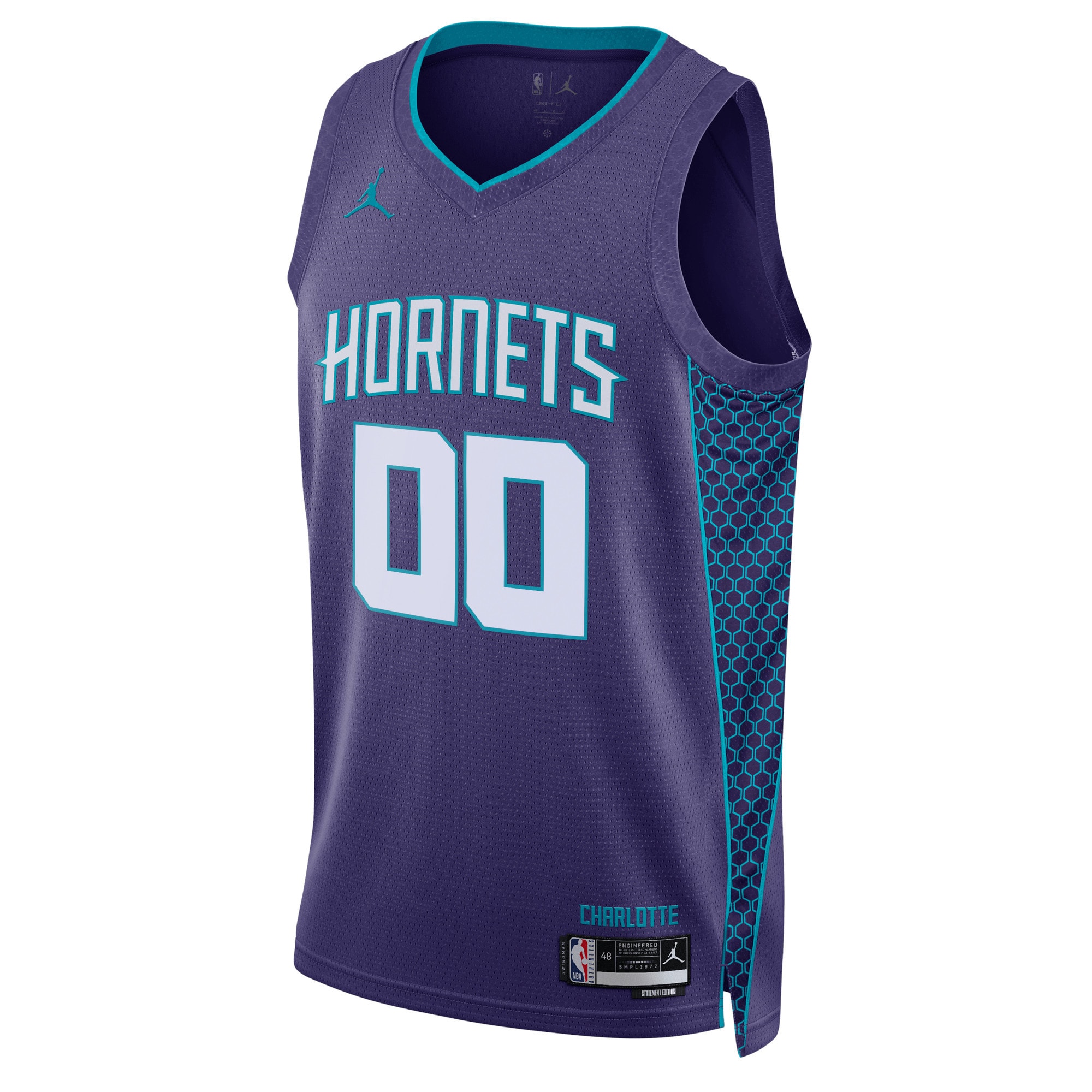 Charlotte Hornets Jordan Brand Unisex 2022/23 Swingman Custom Jersey – Statement Edition – Teal Clowdercats