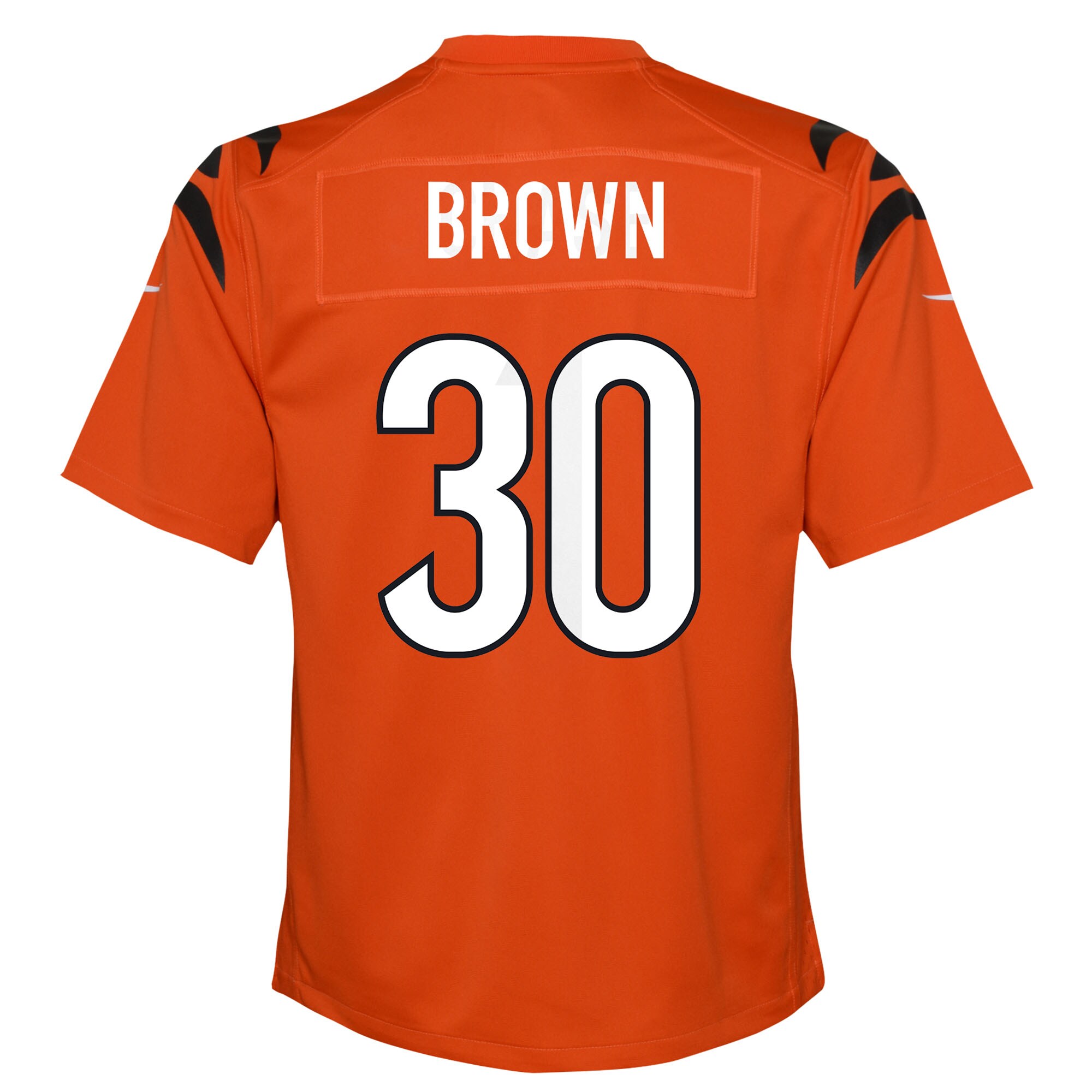 Chase Brown Cincinnati Bengals Nike Youth Alternate Game Jersey – Orange Clowdercats