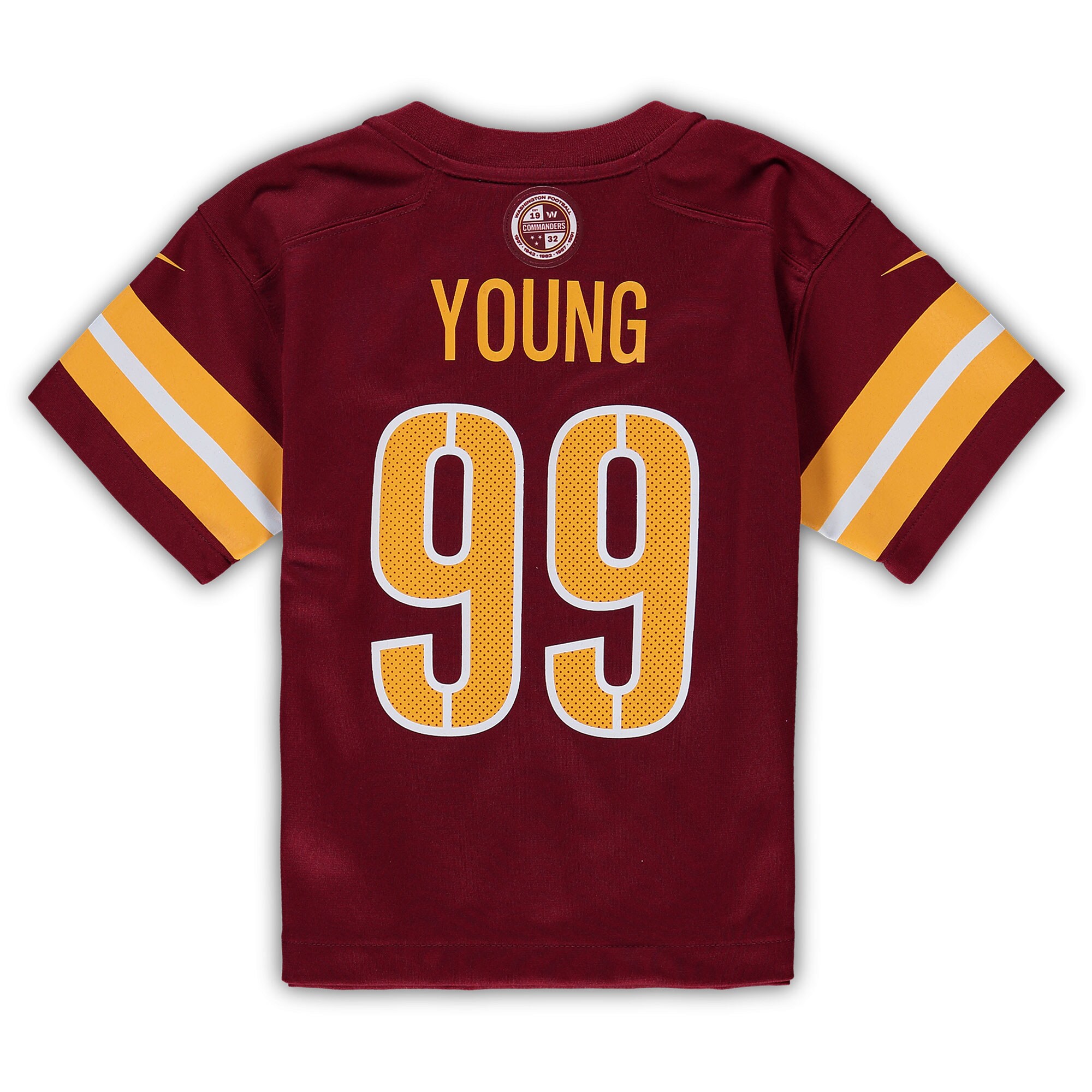 Chase Young Washington Commanders Nike Preschool Game Jersey – Burgundy Clowdercats