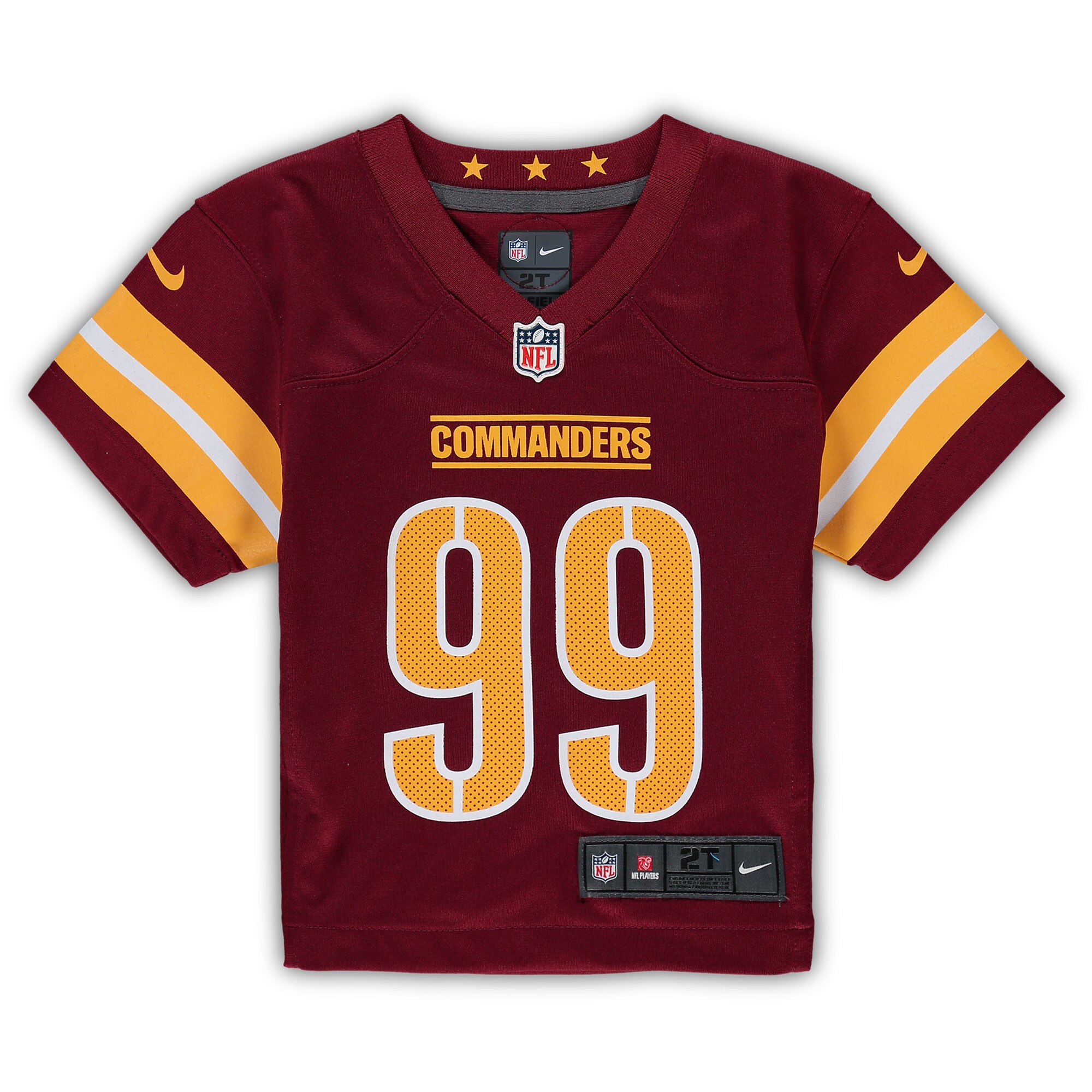 Chase Young Washington Commanders Nike Toddler Game Jersey – Burgundy Clowdercats