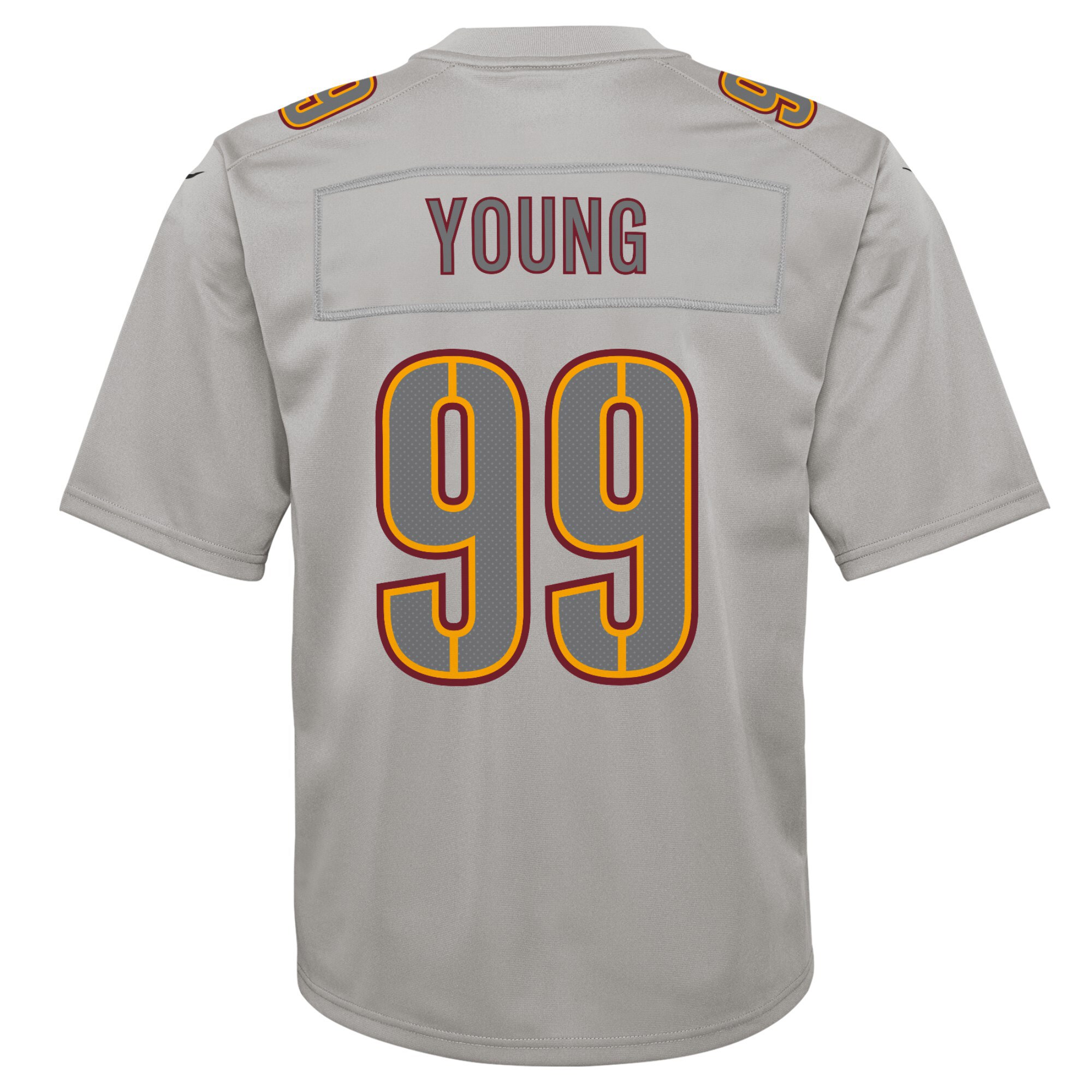 Chase Young Washington Commanders Nike Youth Atmosphere Fashion Game Jersey – Gray Clowdercats