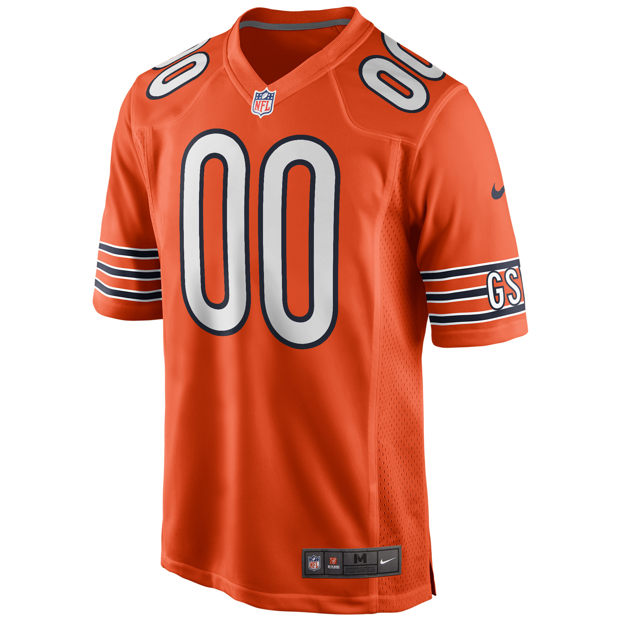 Chicago Bears Nike Youth Alternate Custom Game Jersey – Orange Clowdercats