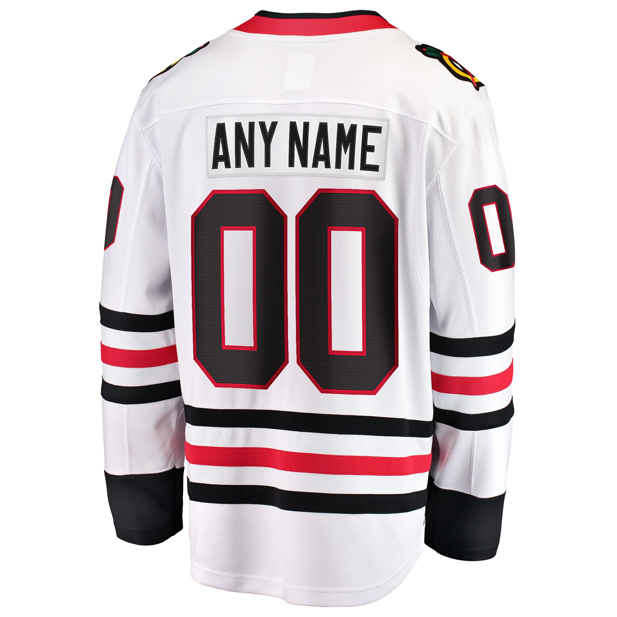 Chicago Blackhawks Fanatics Away Breakaway Custom Jersey – White Clowdercats