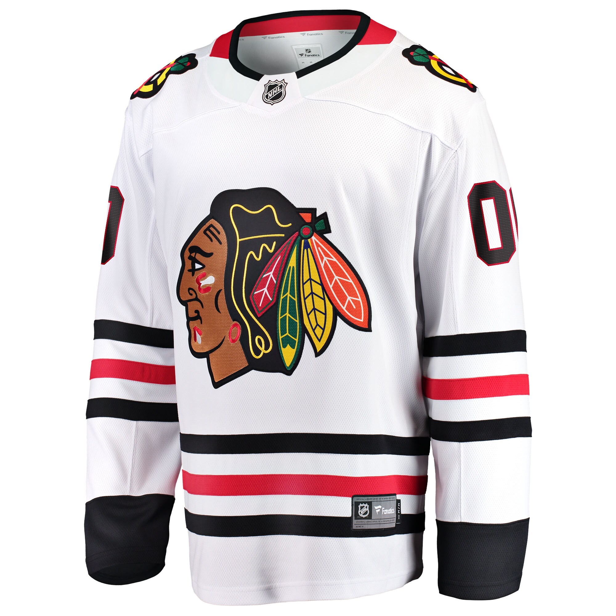 Chicago Blackhawks Fanatics Away Breakaway Custom Jersey – White Clowdercats