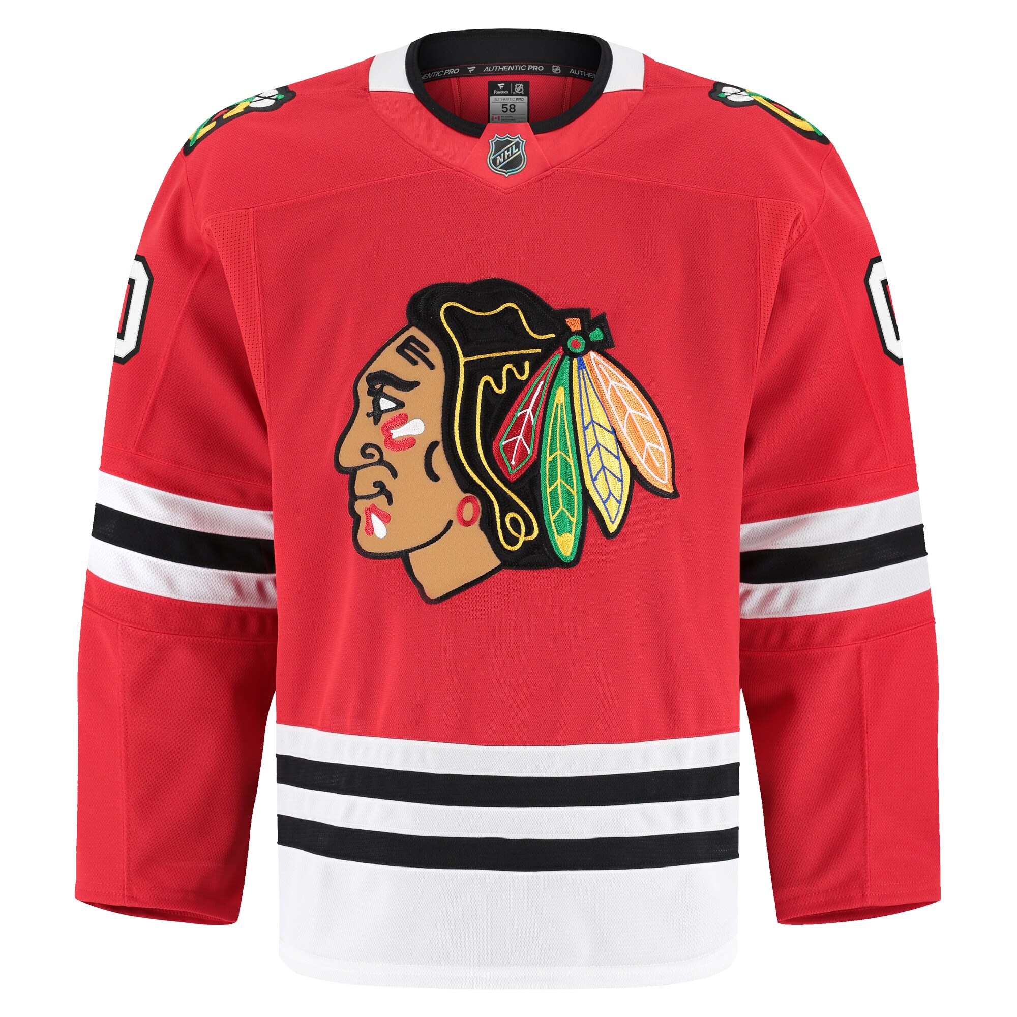 Chicago Blackhawks Fanatics Home Authentic Pro Custom Jersey – Red Clowdercats