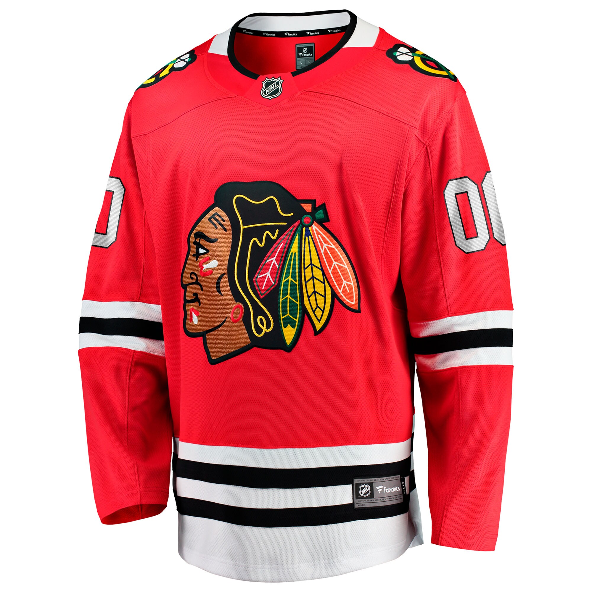 Chicago Blackhawks Fanatics Home Breakaway Custom Jersey – Red Clowdercats