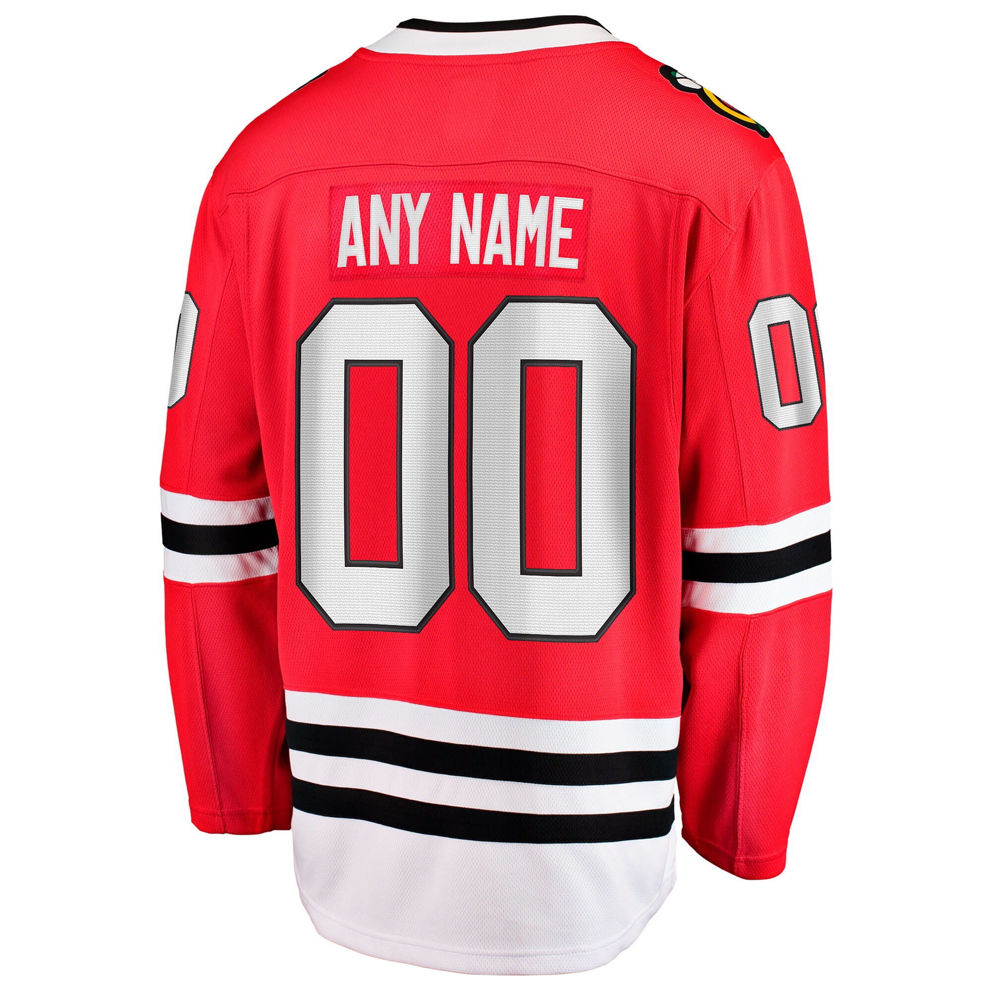 Chicago Blackhawks Fanatics Home Breakaway Custom Jersey – Red Clowdercats