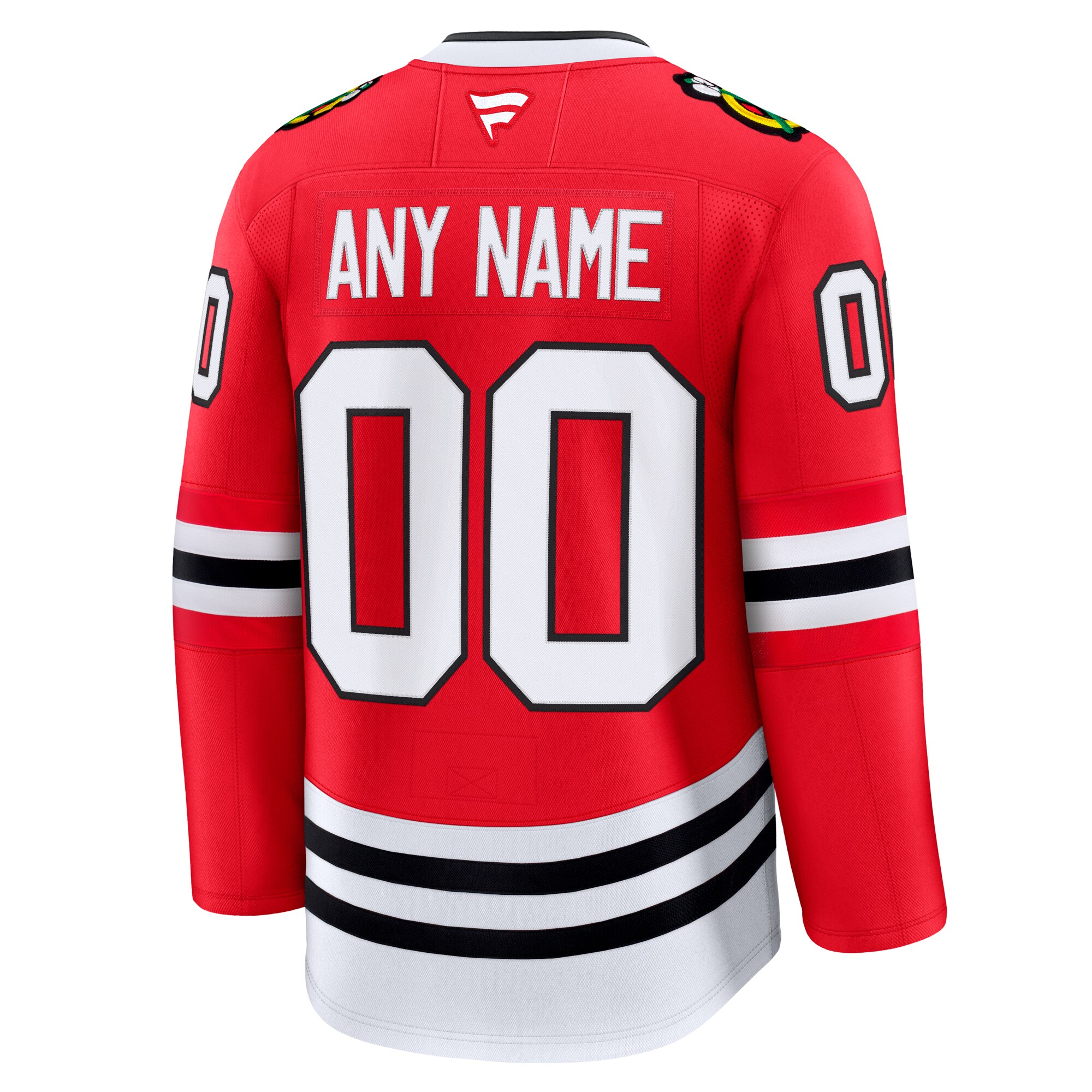 Chicago Blackhawks Fanatics Home Premium Custom Jersey – Red Clowdercats