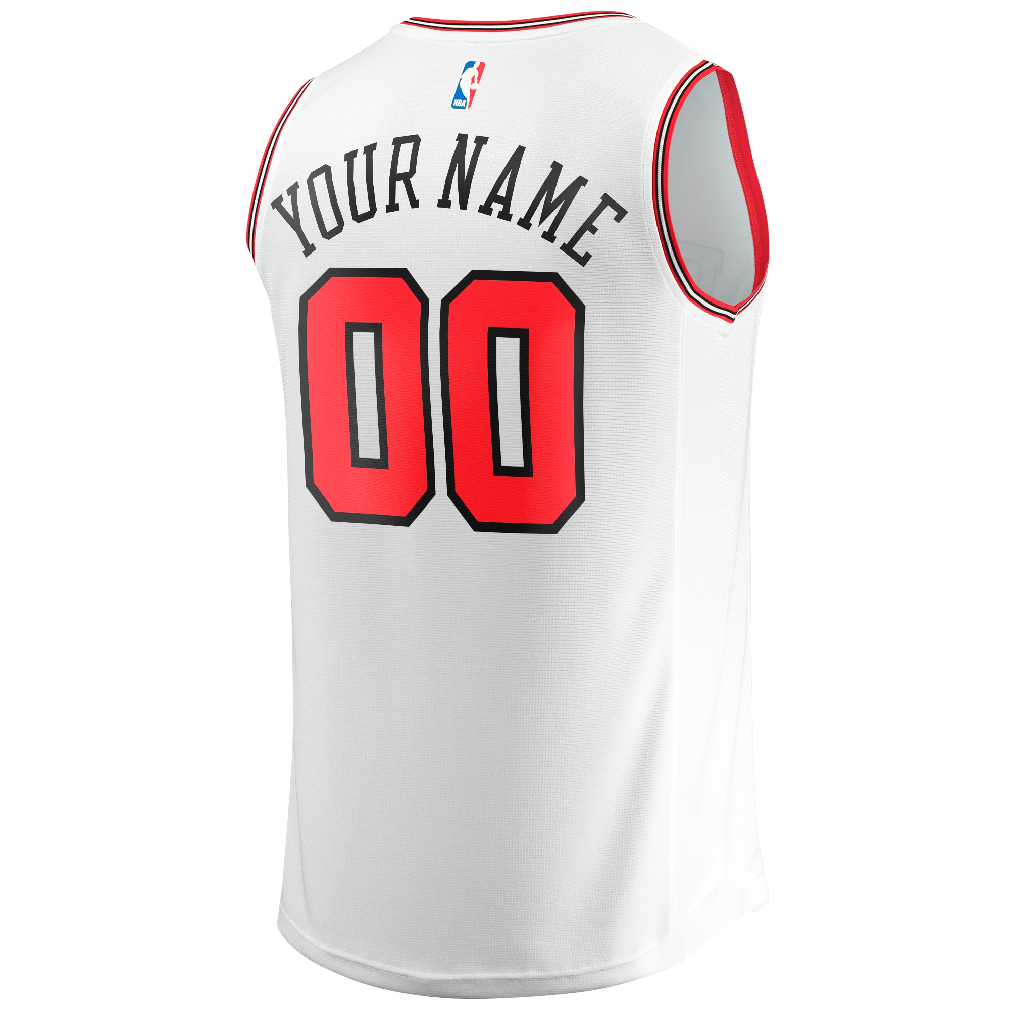 Chicago Bulls Fanatics Youth Fast Break Replica Custom Jersey – Association Edition – White Clowdercats