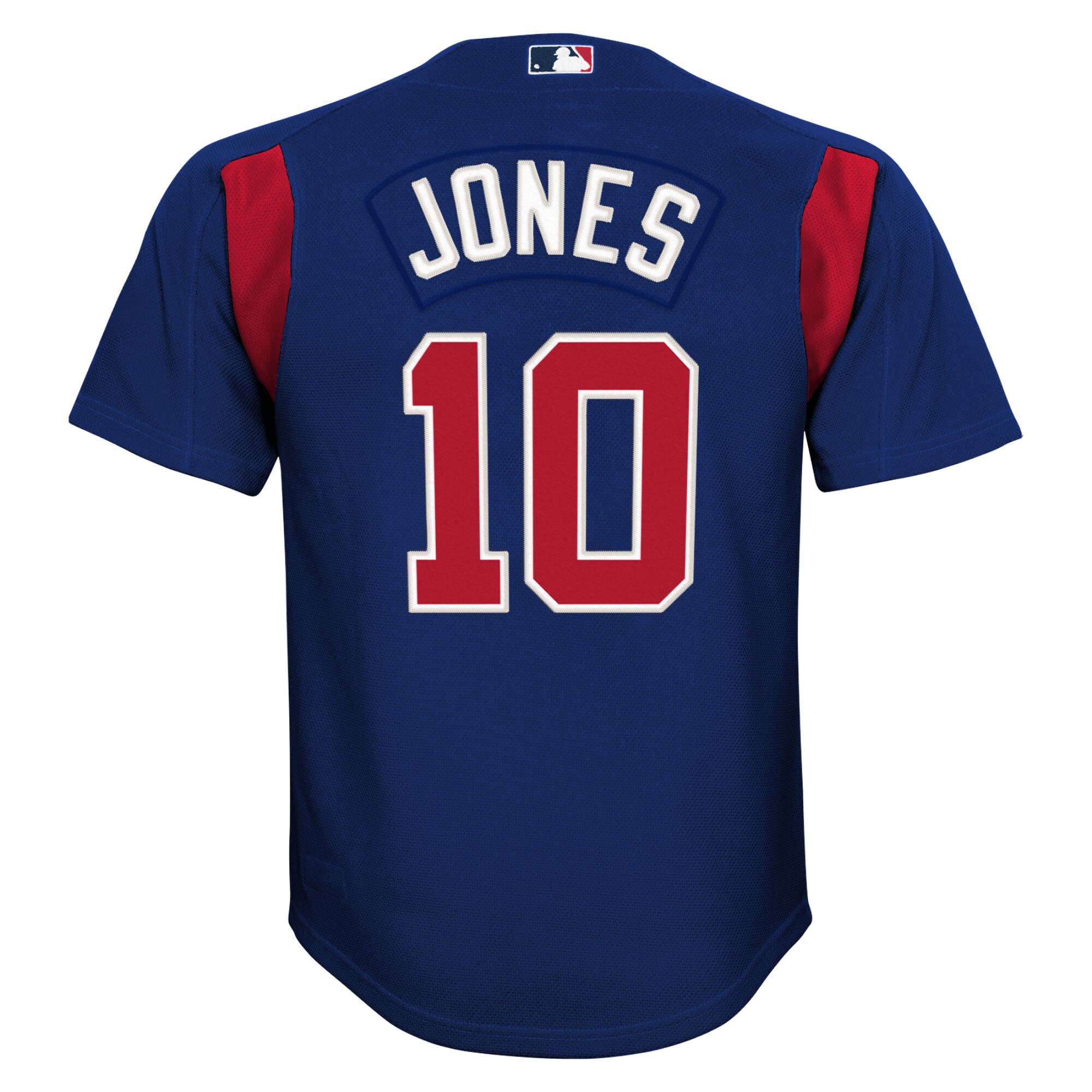 Chipper Jones Atlanta Braves Mitchell & Ness Youth Cooperstown Collection Mesh Batting Practice Jersey – Navy