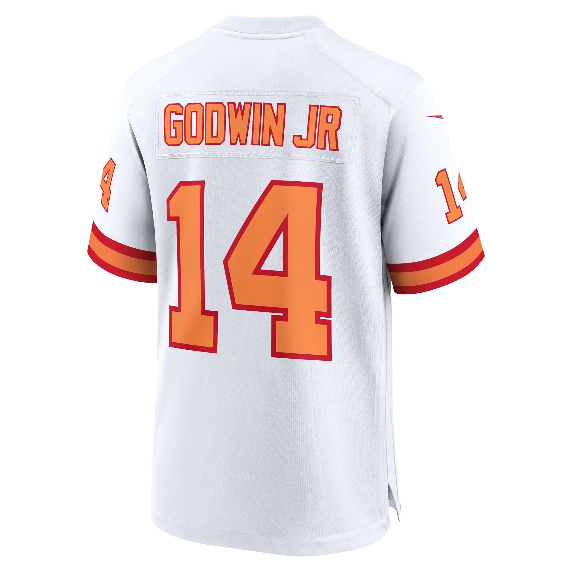 Chris Godwin Jr. ’76 Tampa Bay Buccaneers Nike 50th Season Game Jersey – White Clowdercats