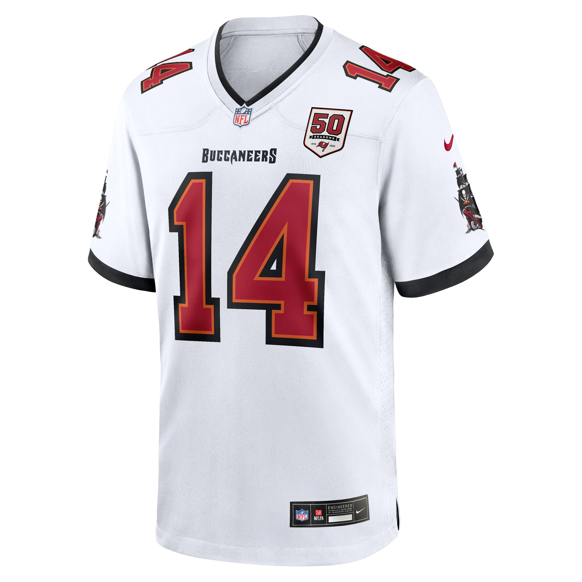 Chris Godwin Jr. Tampa Bay Buccaneers Nike 50th Season White Game Jersey – White Clowdercats