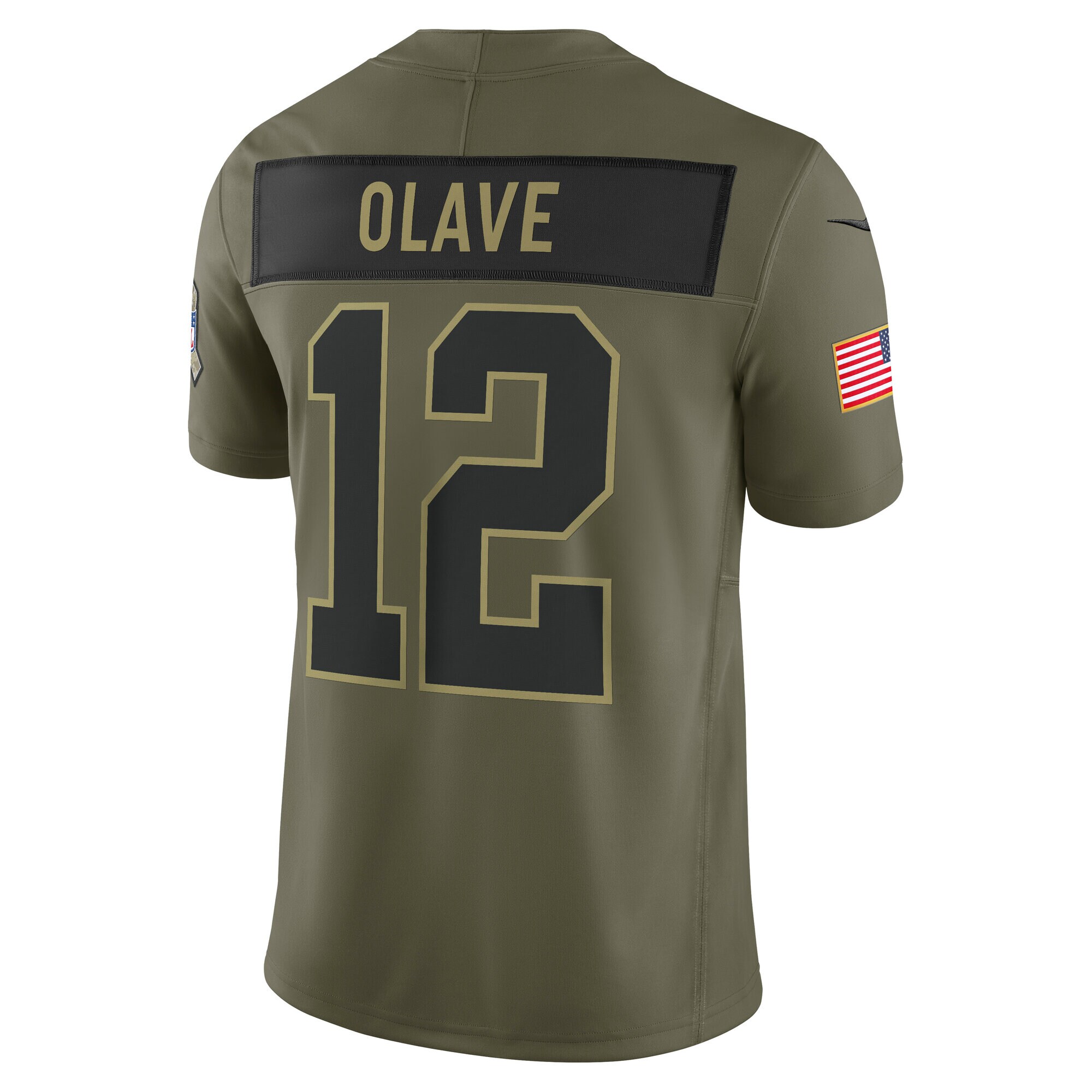 Chris Olave New Orleans Saints Nike 2025 Salute to Service Limited Jersey – Olive Clowdercats