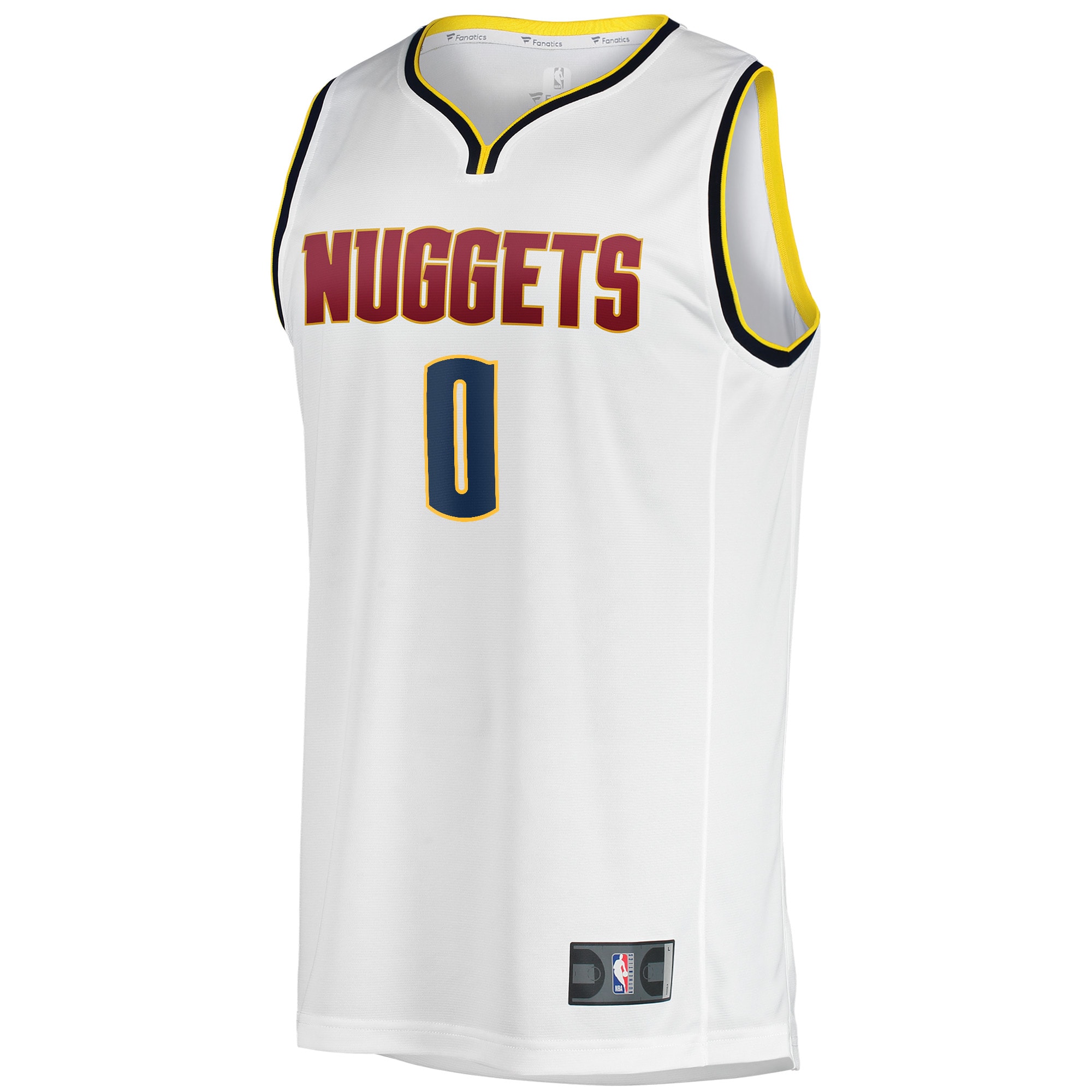 Christian Braun Denver Nuggets Fanatics Fast Break Player Jersey – Association Edition – White Clowdercats