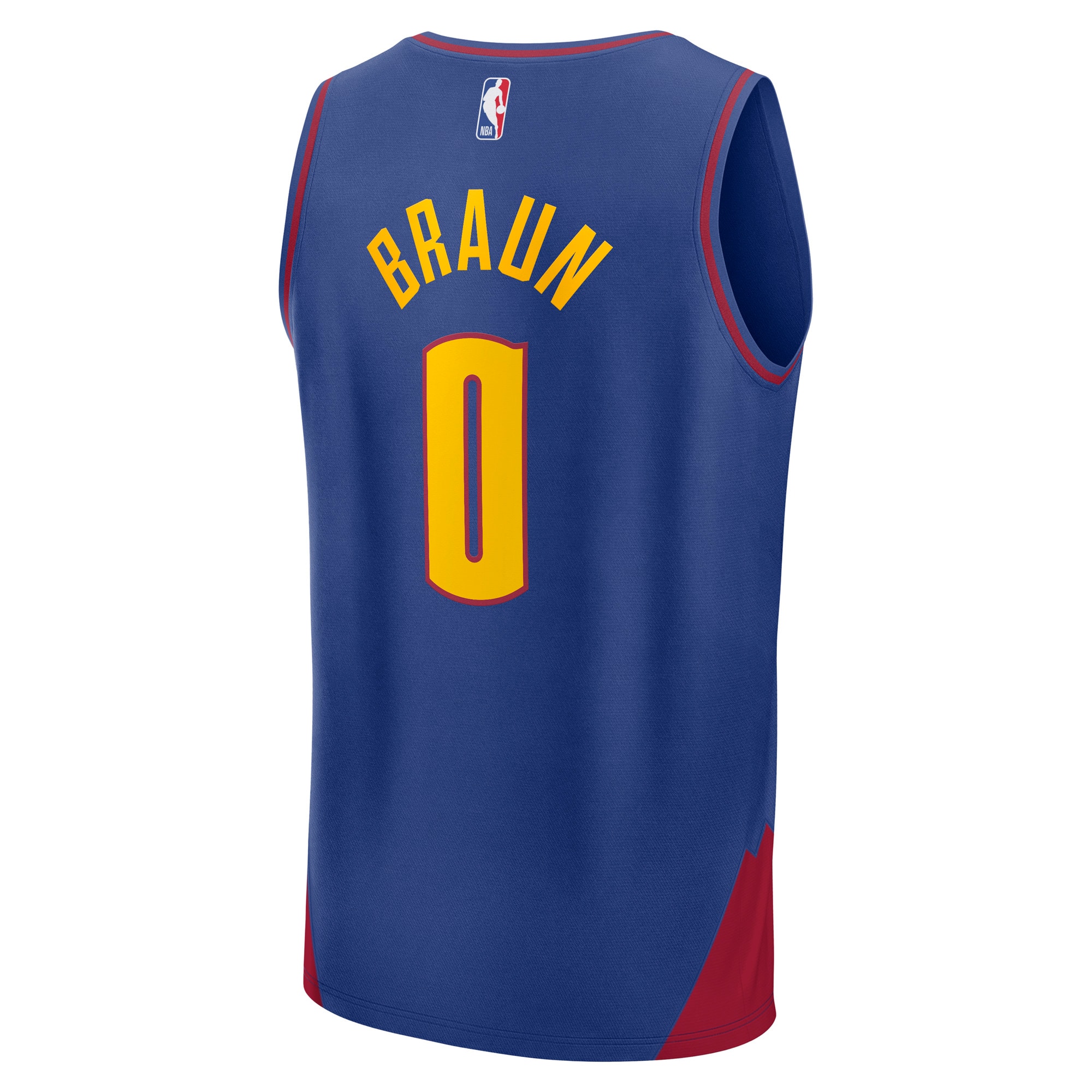 Christian Braun Denver Nuggets Fanatics Fast Break Replica Player Jersey – Statement Edition – Blue Clowdercats