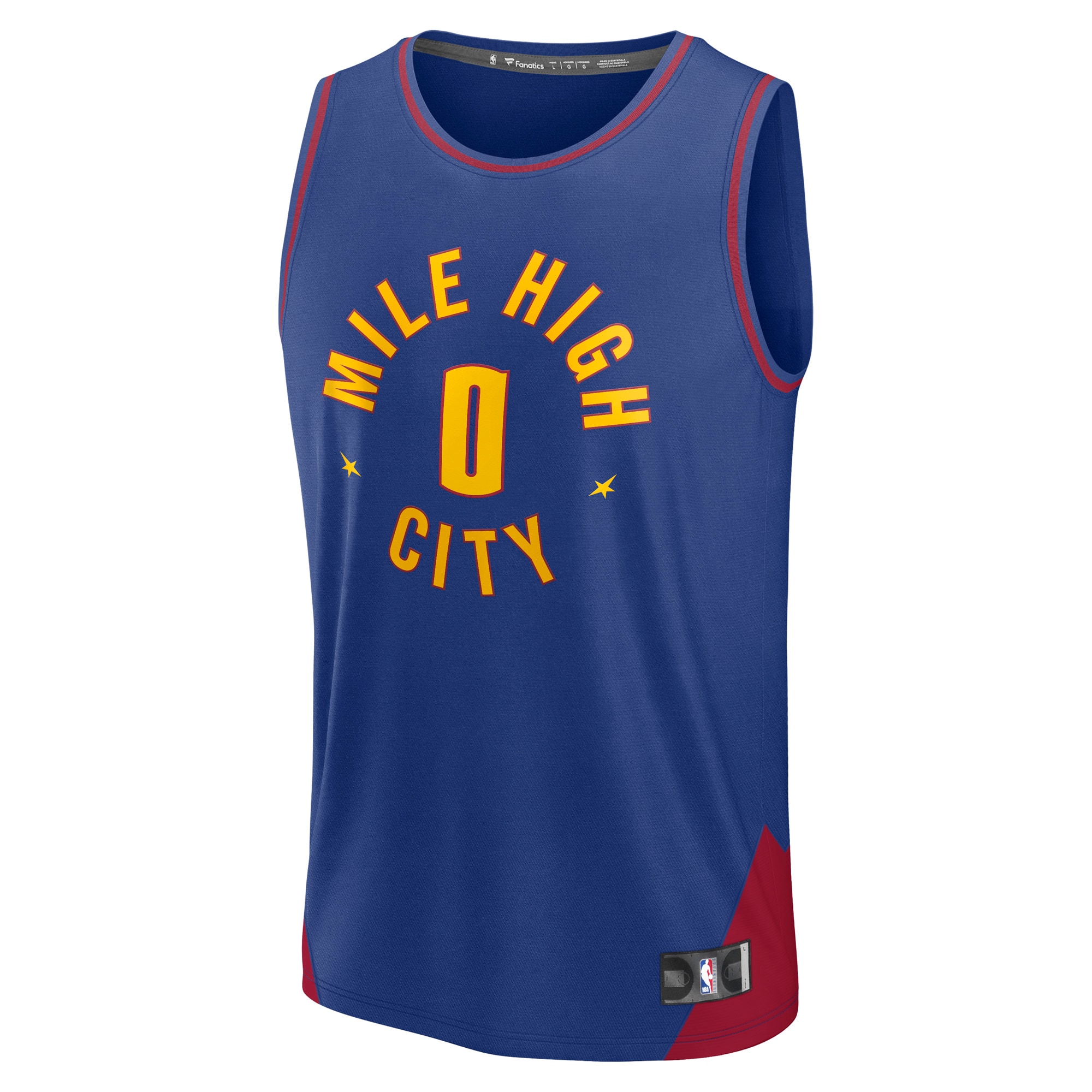 Christian Braun Denver Nuggets Fanatics Fast Break Replica Player Jersey – Statement Edition – Blue Clowdercats