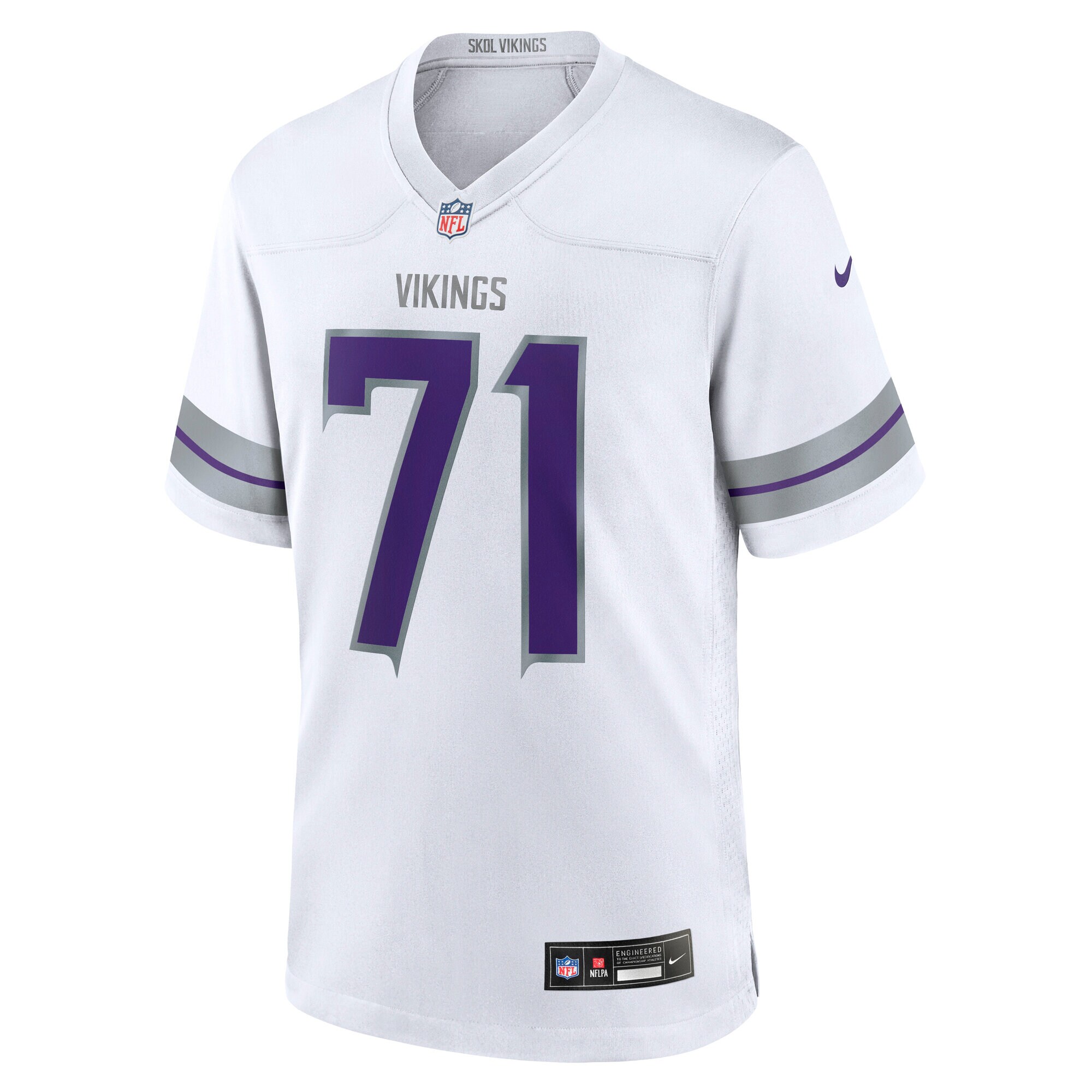 Christian Darrisaw Minnesota Vikings Nike Alternate Game Jersey – White Clowdercats