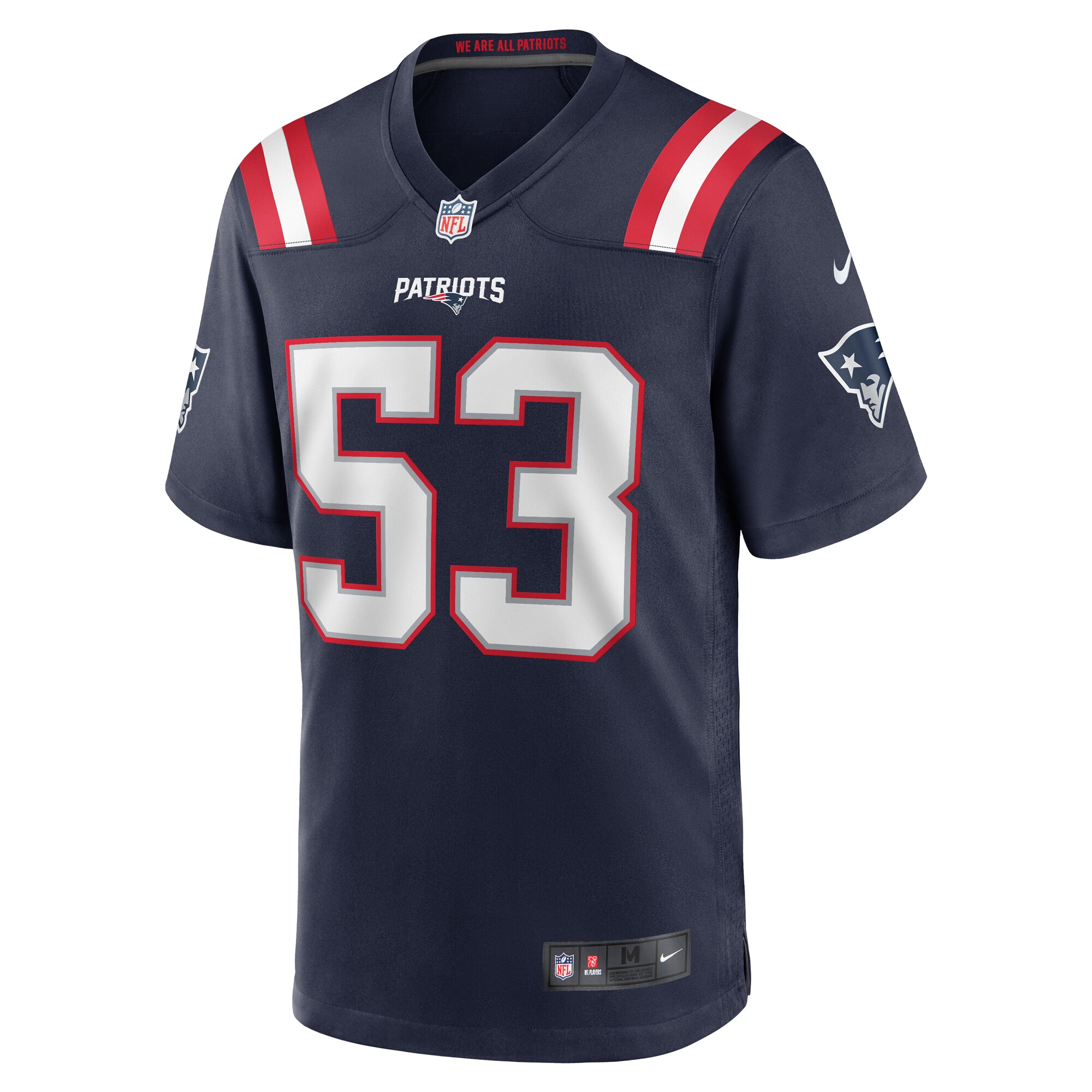 Christian Elliss New England Patriots Nike Game Jersey – Navy Clowdercats