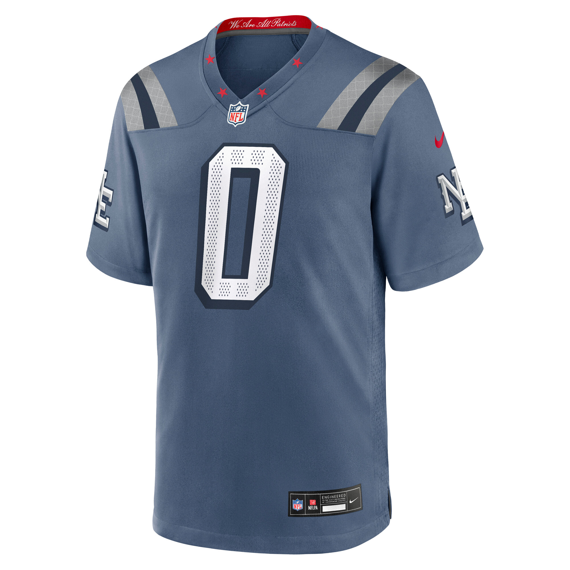 Christian Gonzalez New England Patriots Nike 2025 Rivalries Collection Game Jersey – Storm Blue Clowdercats