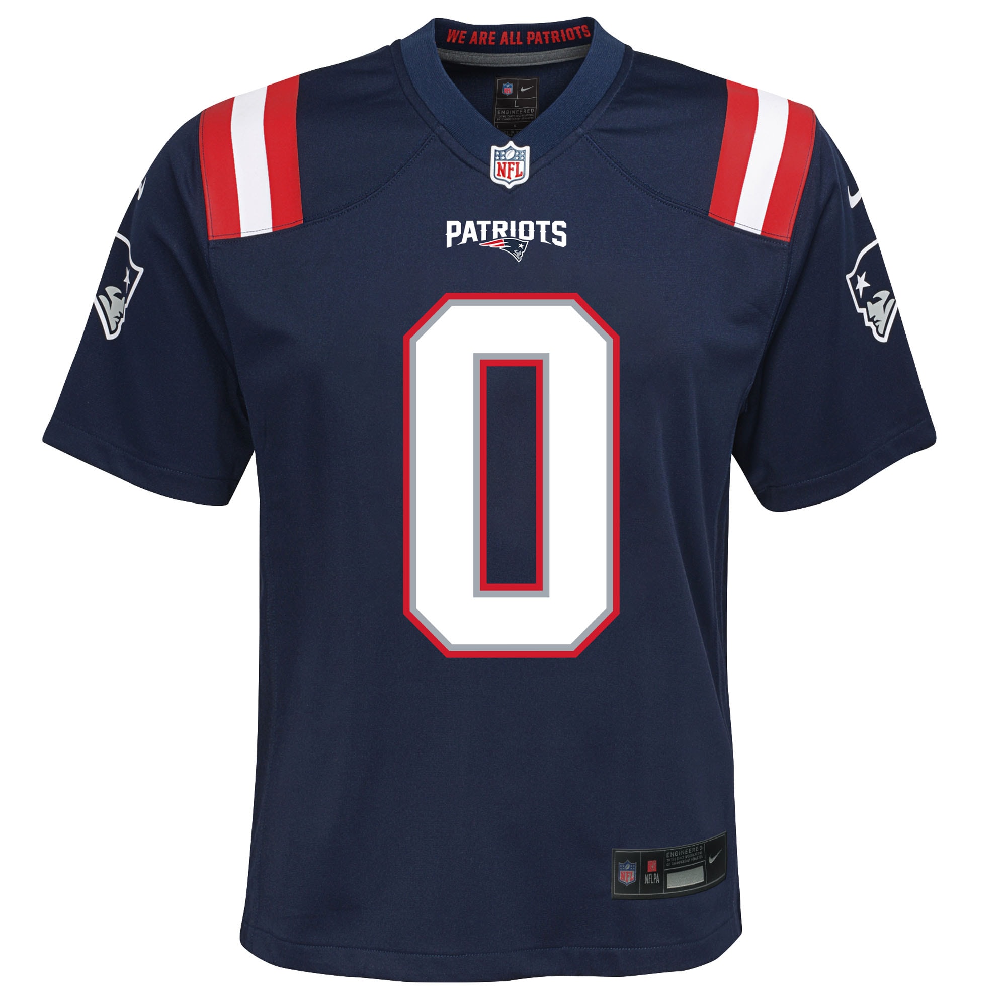 Christian Gonzalez New England Patriots Nike Youth Game Jersey – Navy Clowdercats