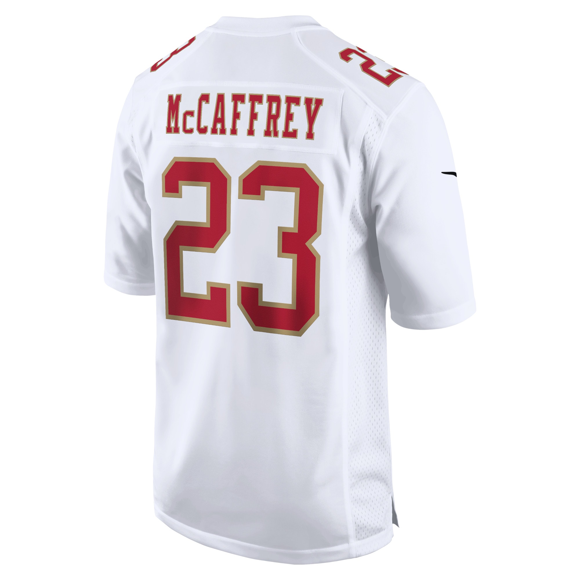 Christian McCaffrey San Francisco 49ers Nike Fashion Game Jersey – White Clowdercats