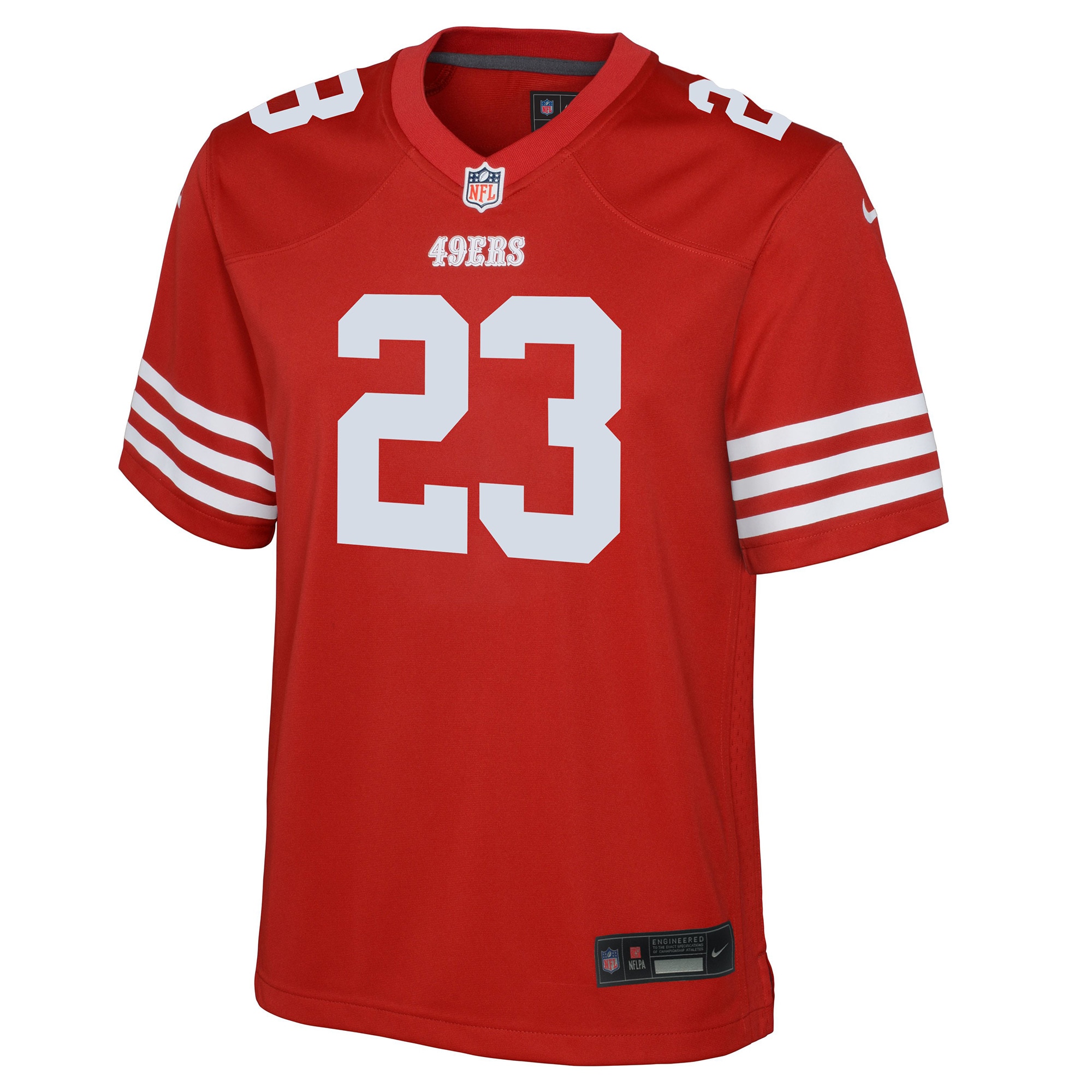 Christian McCaffrey San Francisco 49ers Nike Youth Game Jersey – Scarlet Clowdercats