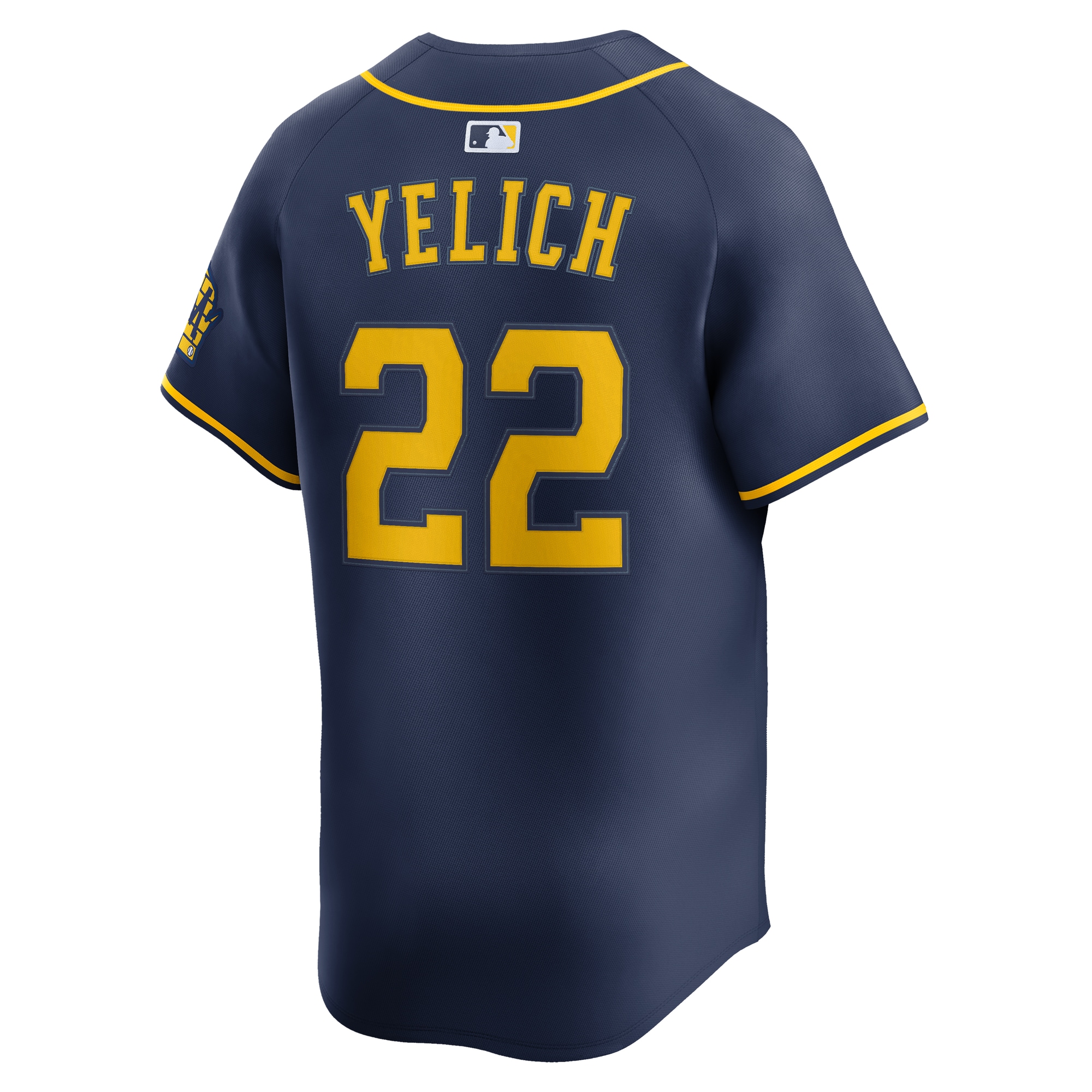 Christian Yelich Milwaukee Brewers Nike Alternate Limited Jersey – Navy