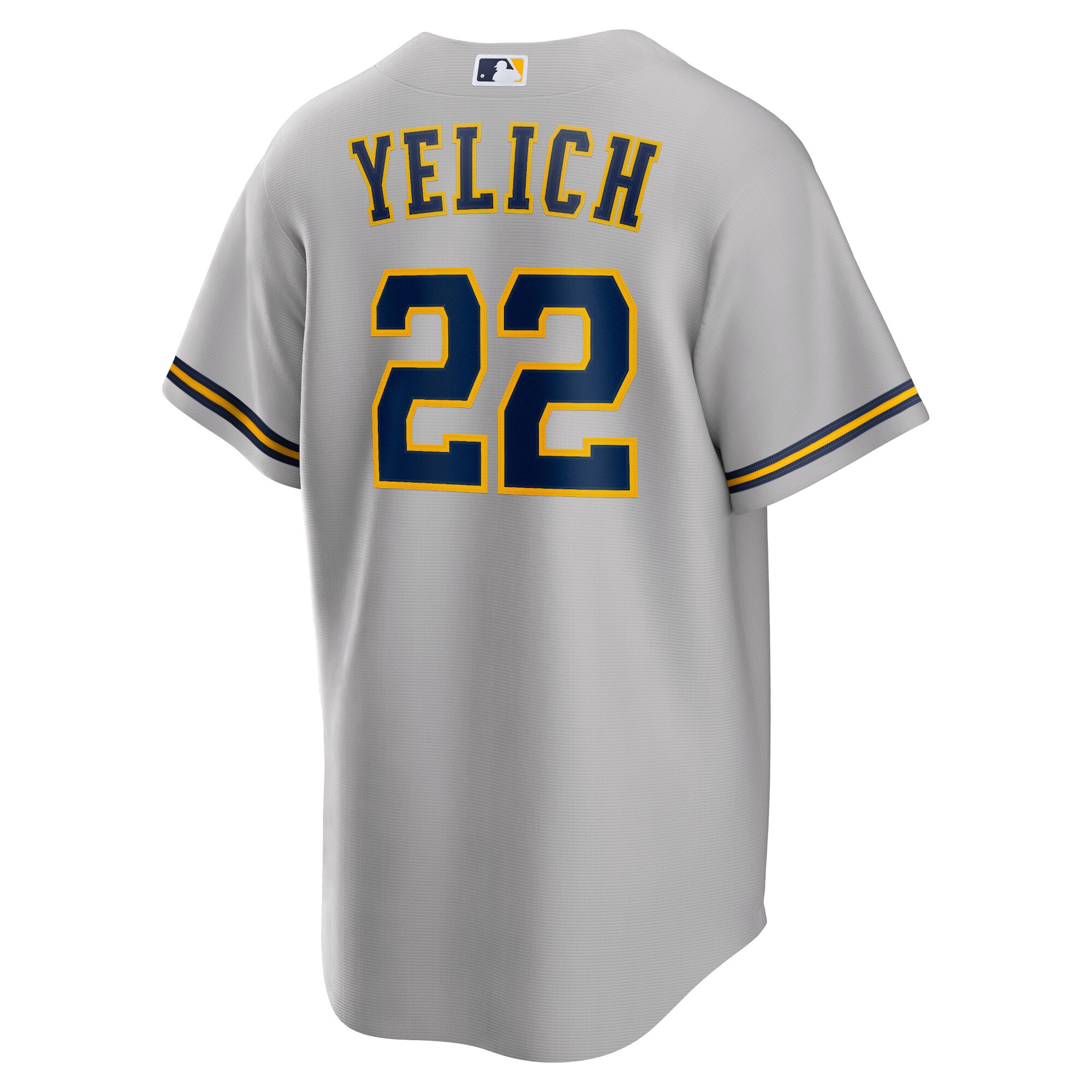 Christian Yelich Milwaukee Brewers Nike Alternate Replica Player Jersey – Gray