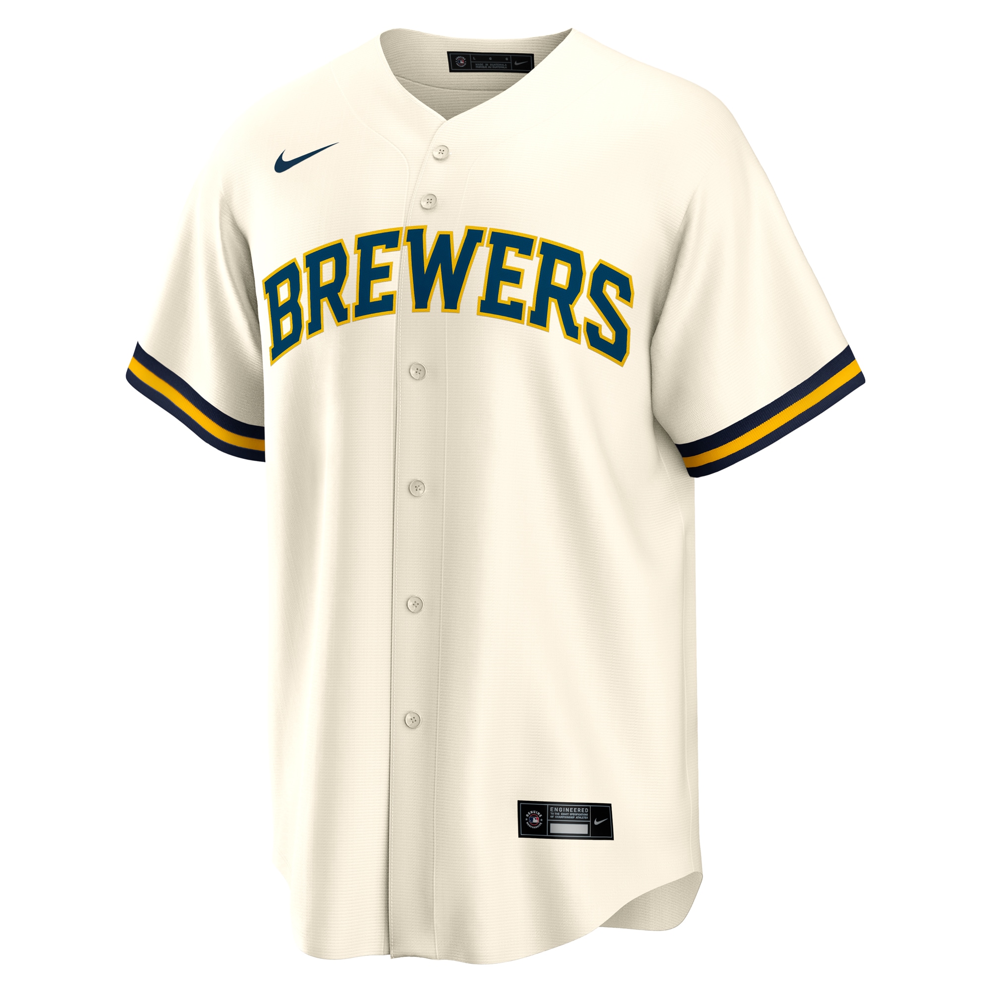 Christian Yelich Milwaukee Brewers Nike Home Replica Jersey – White