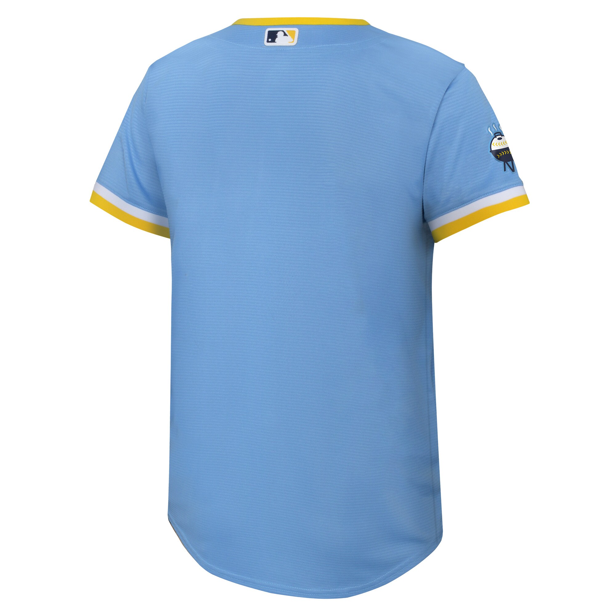 Christian Yelich Milwaukee Brewers Nike Preschool City Connect Replica Player Jersey – Powder Blue