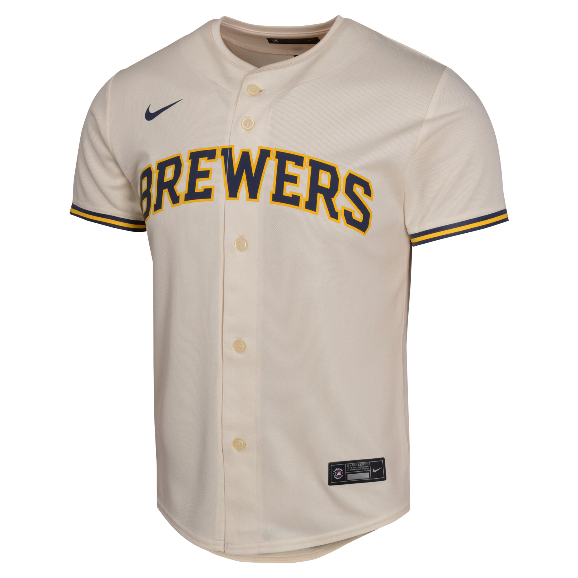 Christian Yelich Milwaukee Brewers Nike Youth Home Game Player Jersey – Cream