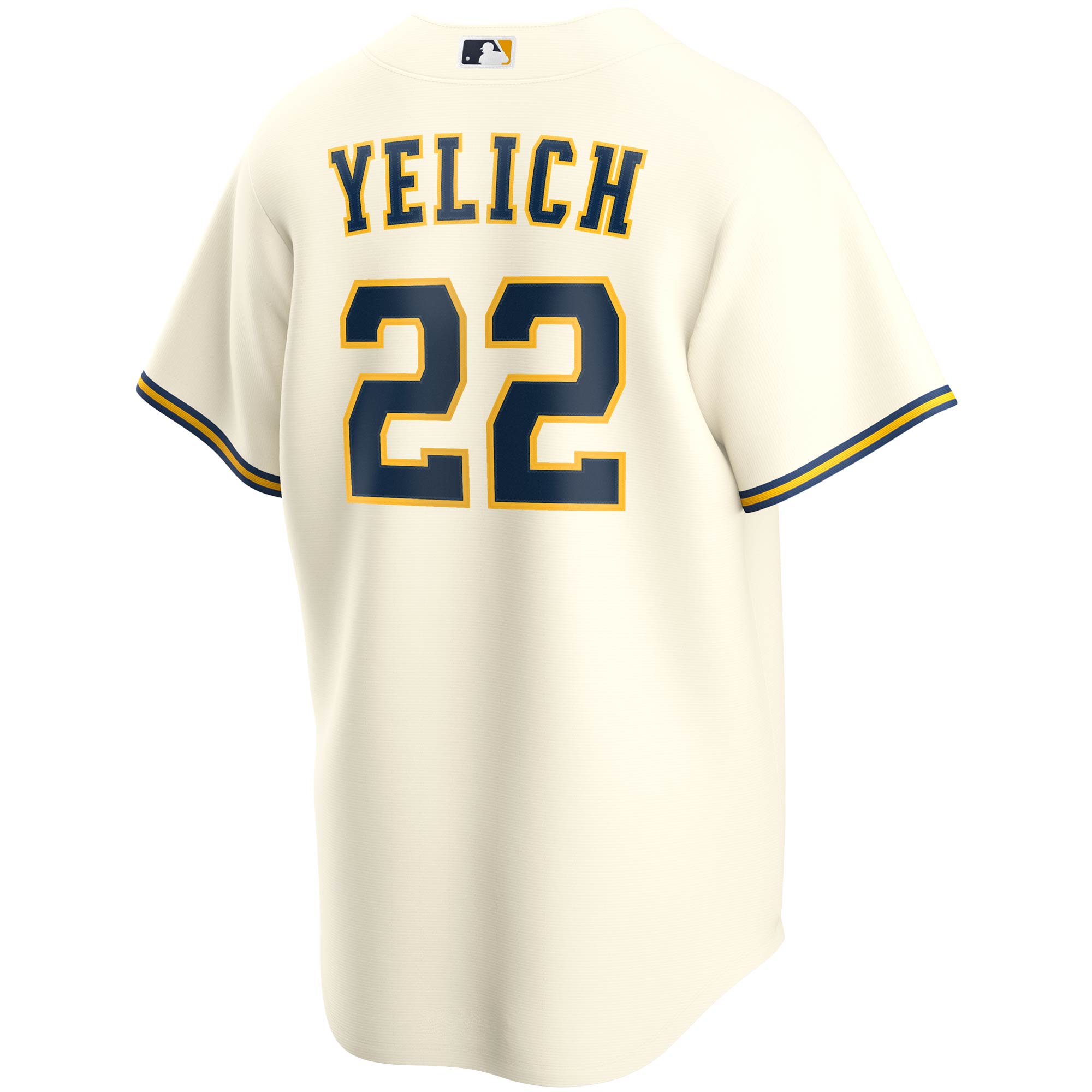 Christian Yelich Milwaukee Brewers Nike Youth Home Replica Player Jersey – Cream