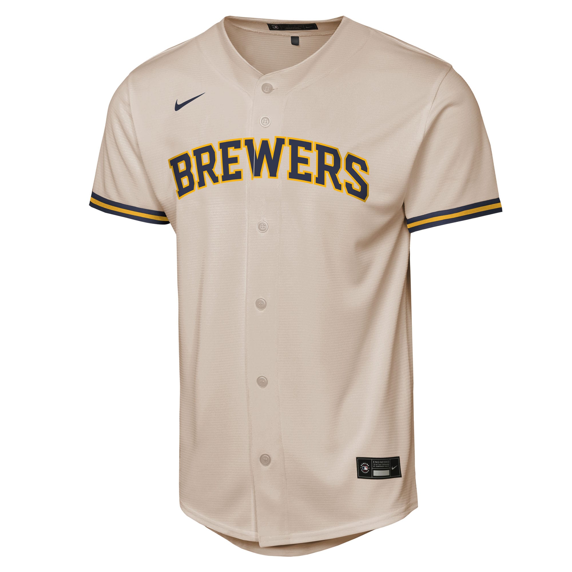 Christian Yelich Milwaukee Brewers Nike Youth Home Replica Player Jersey – Cream