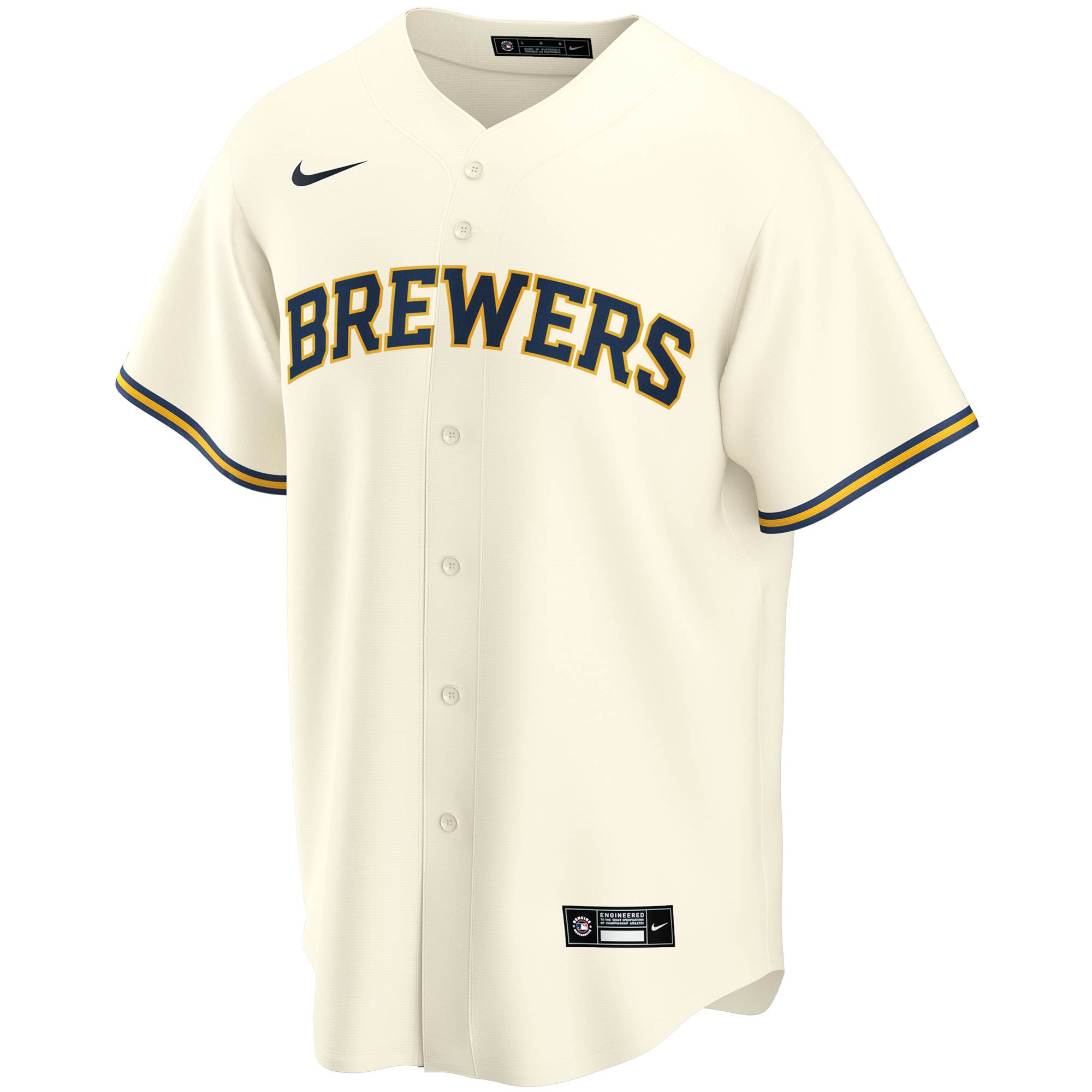 Christian Yelich Milwaukee Brewers Nike Youth Home Replica Player Jersey – Cream