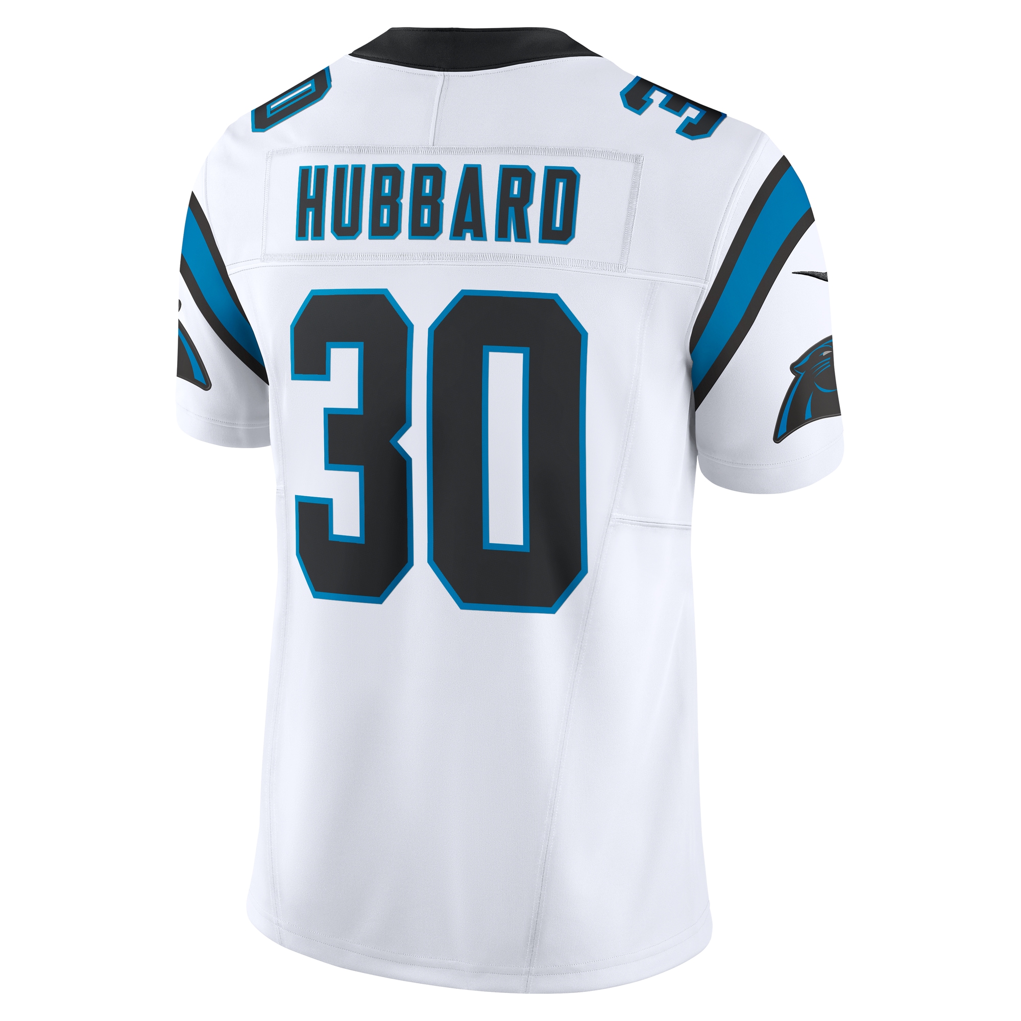Chuba Hubbard Carolina Panthers Nike Vapor F.U.S.E. Limited Jersey – White Clowdercats