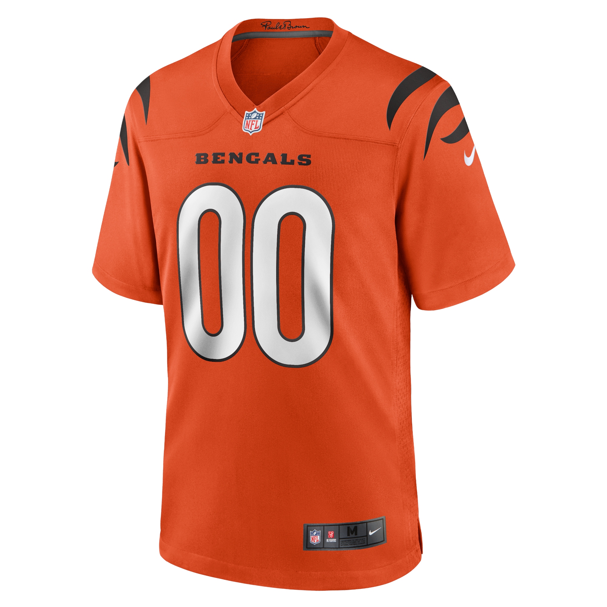 Cincinnati Bengals Nike Alternate Game Custom Jersey – Orange Clowdercats