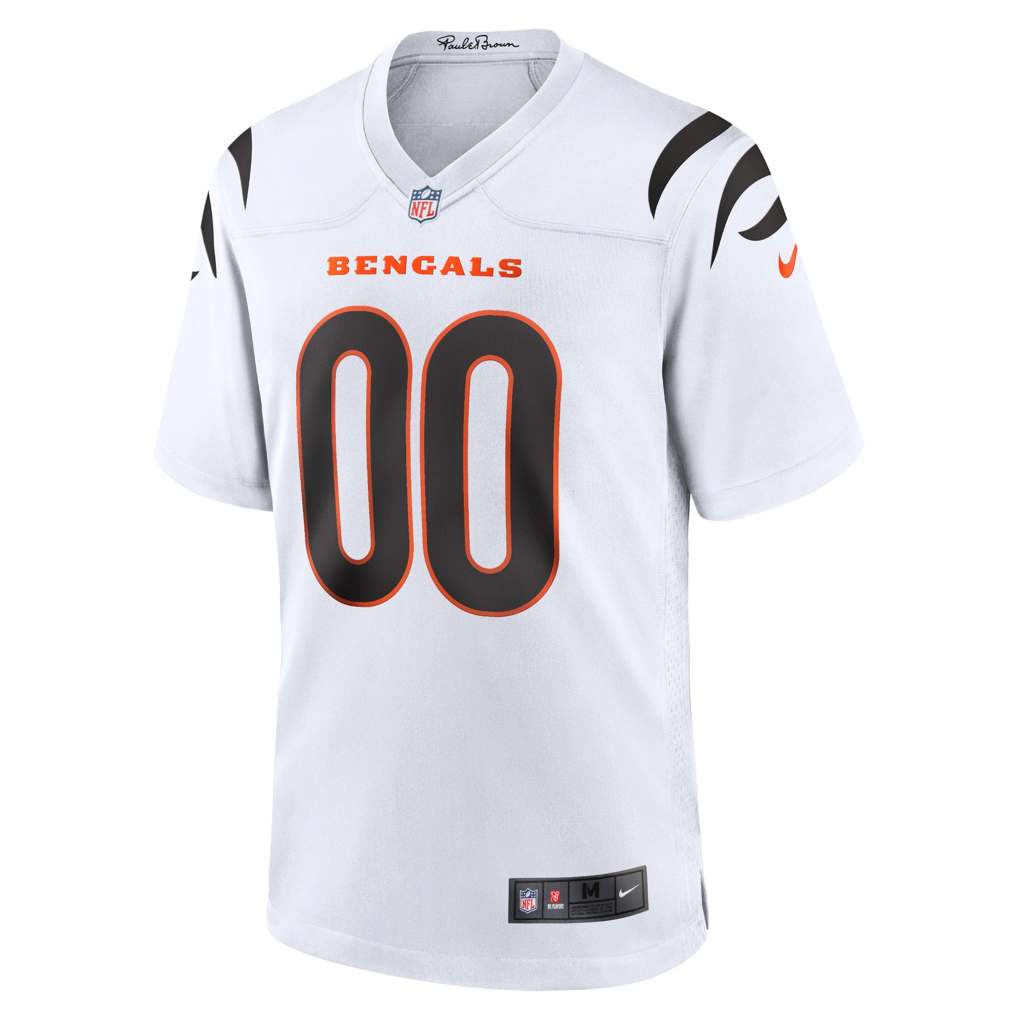 Cincinnati Bengals Nike Game Custom Jersey – White Clowdercats