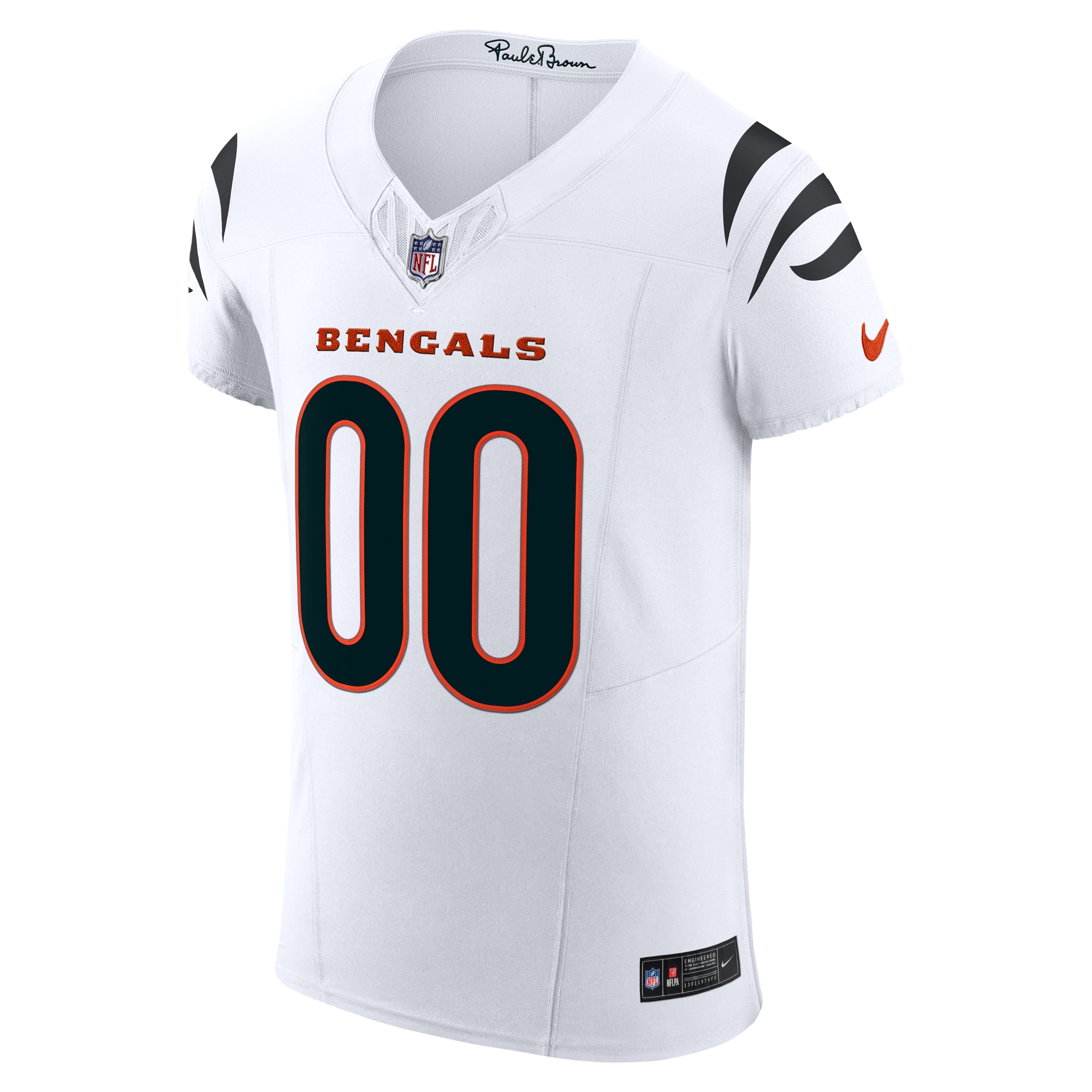 Cincinnati Bengals Nike Vapor F.U.S.E. Elite Custom Jersey – White Clowdercats