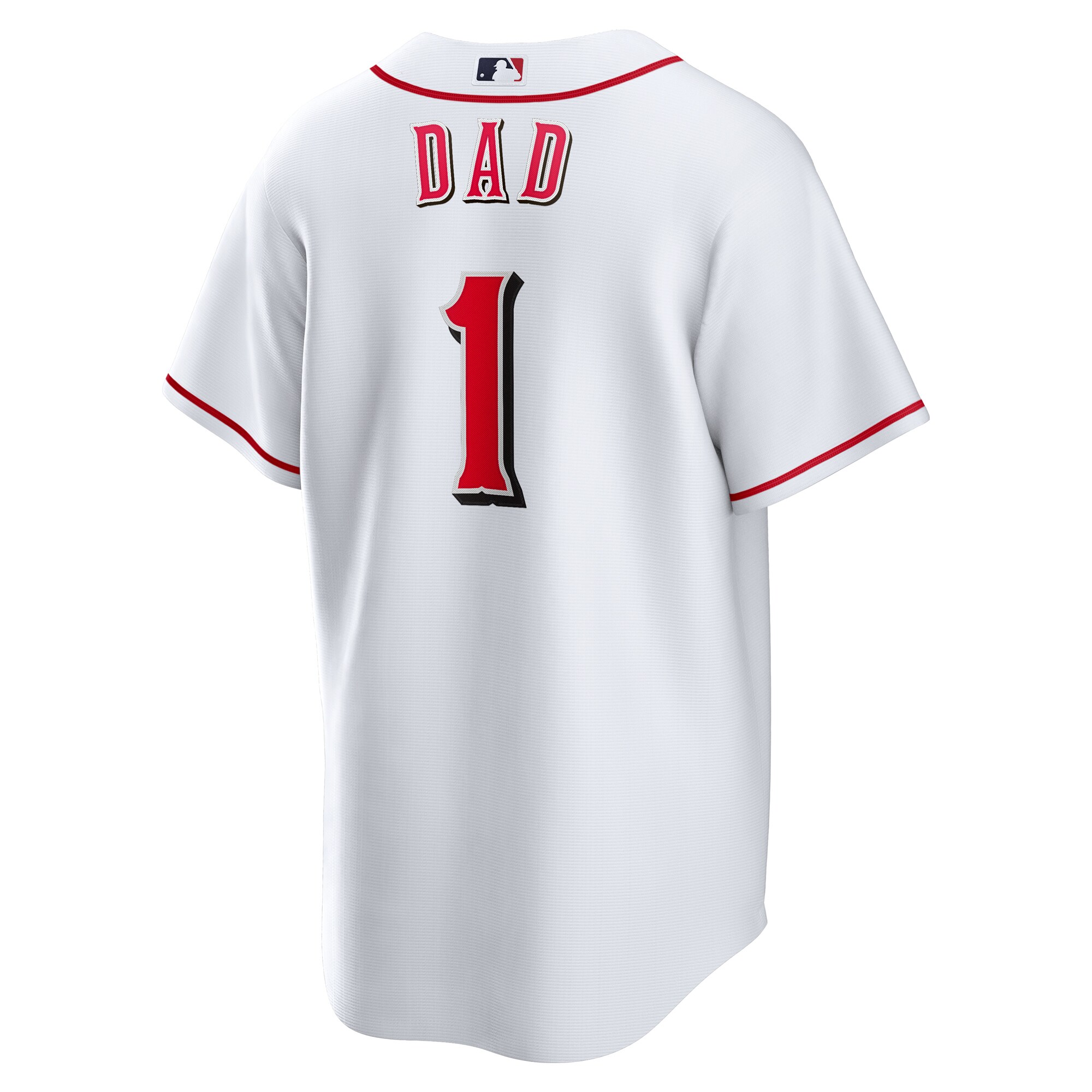 Cincinnati Reds Nike #1 Dad Home Replica Jersey – White