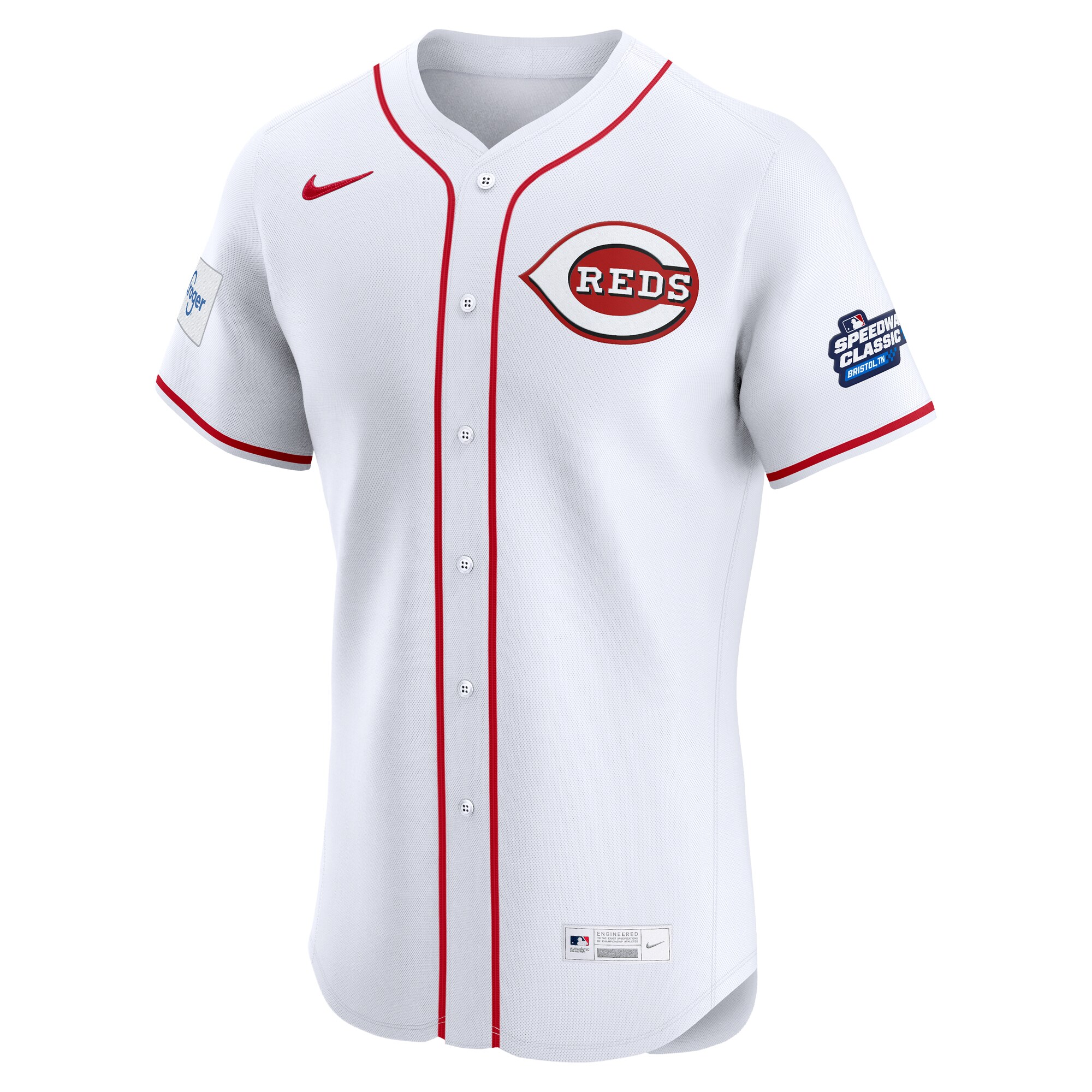 Cincinnati Reds Nike 2025 MLB Speedway Classic Home Elite Jersey – White