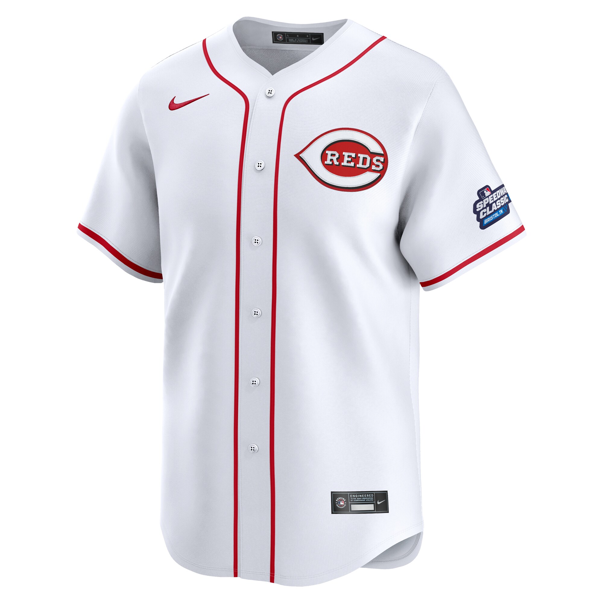 Cincinnati Reds Nike 2025 MLB Speedway Classic Home Limited Jersey – White