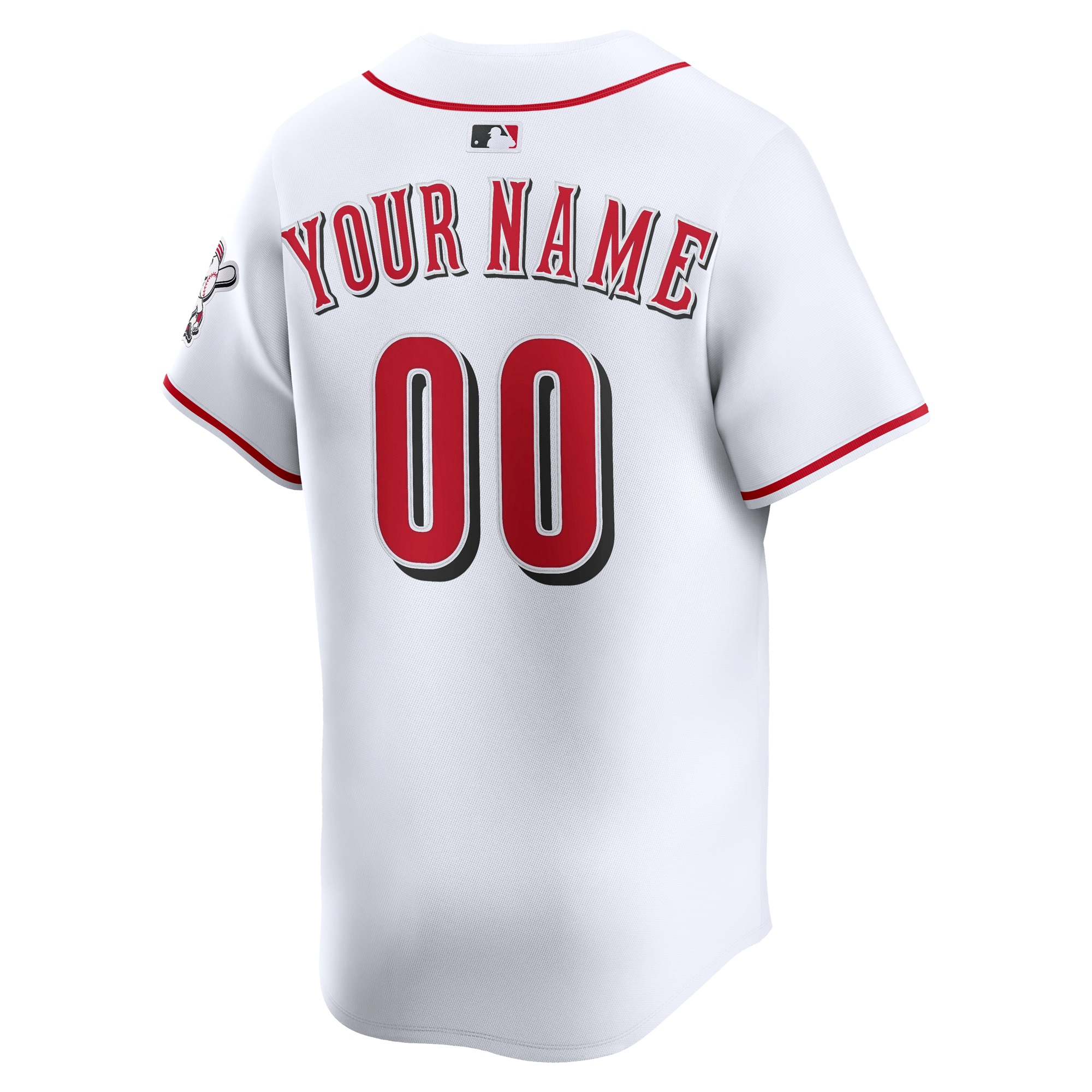Cincinnati Reds Nike Home Limited Custom Jersey – White