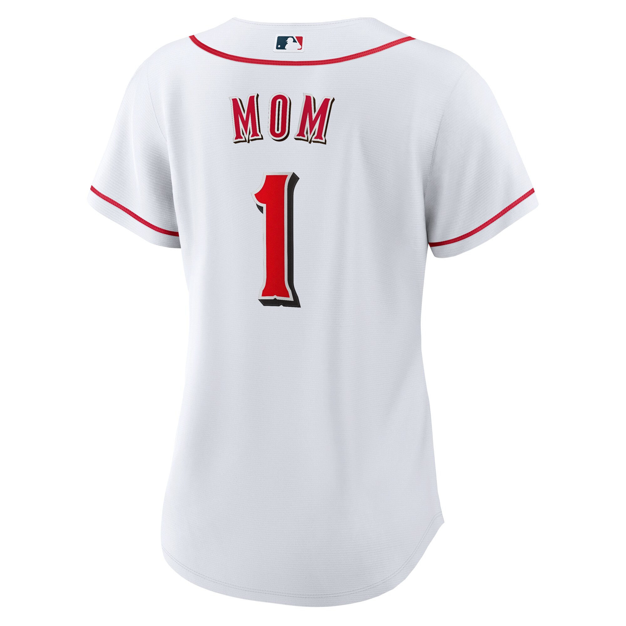 Cincinnati Reds Nike Women’s #1 Mom Home Replica Jersey – White