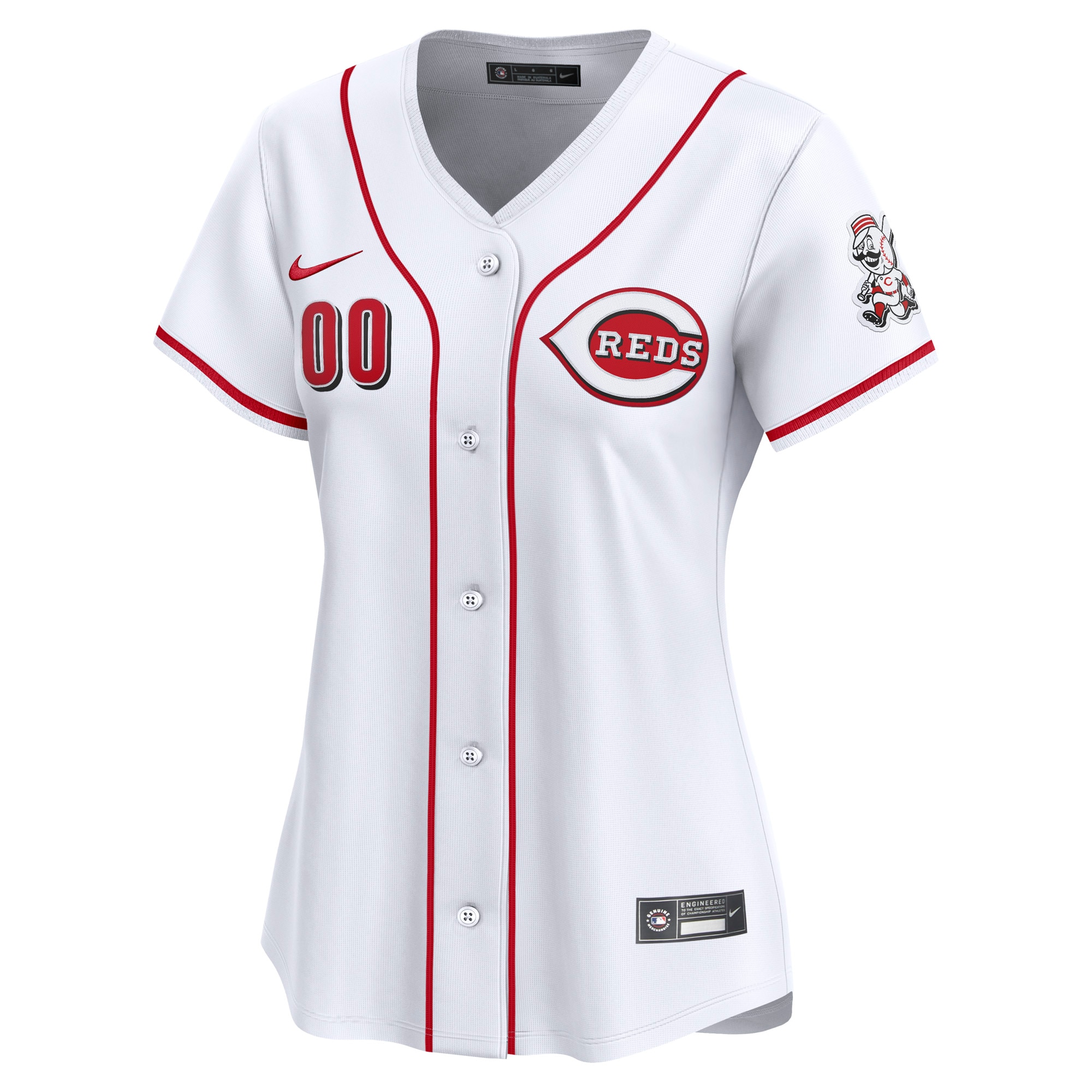 Cincinnati Reds Nike Women’s Home Limited Custom Jersey – White