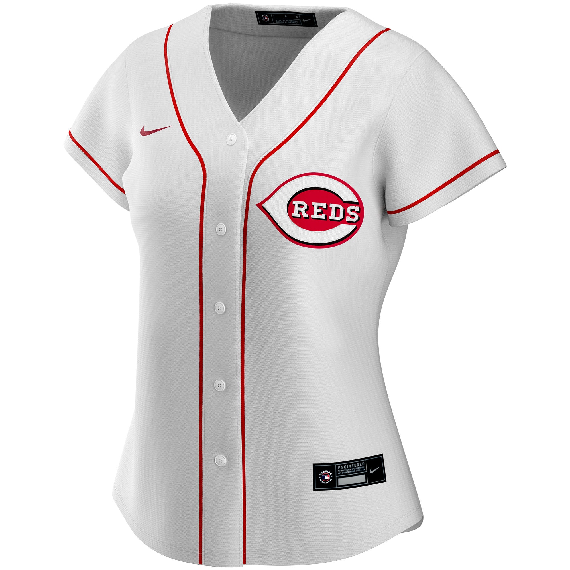 Cincinnati Reds Nike Women’s Home Replica Custom Jersey – White