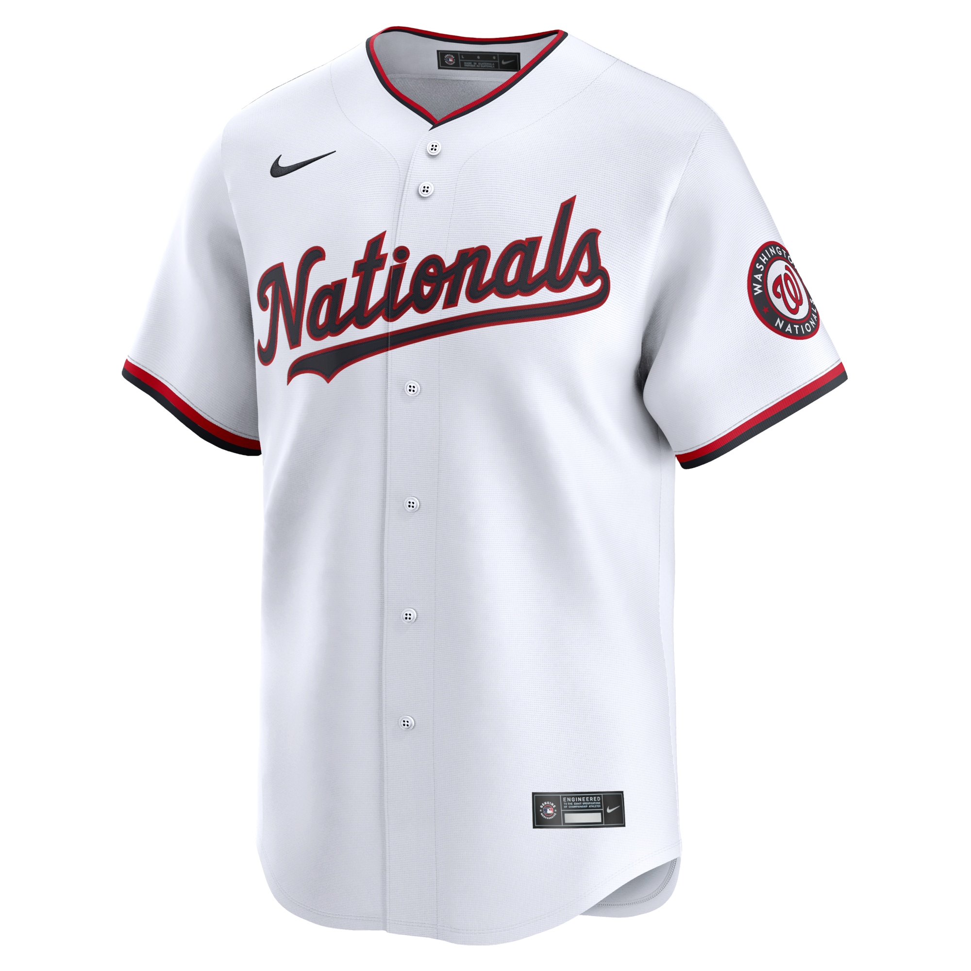 CJ Abrams Washington Nationals Nike Home Limited Player Jersey – White