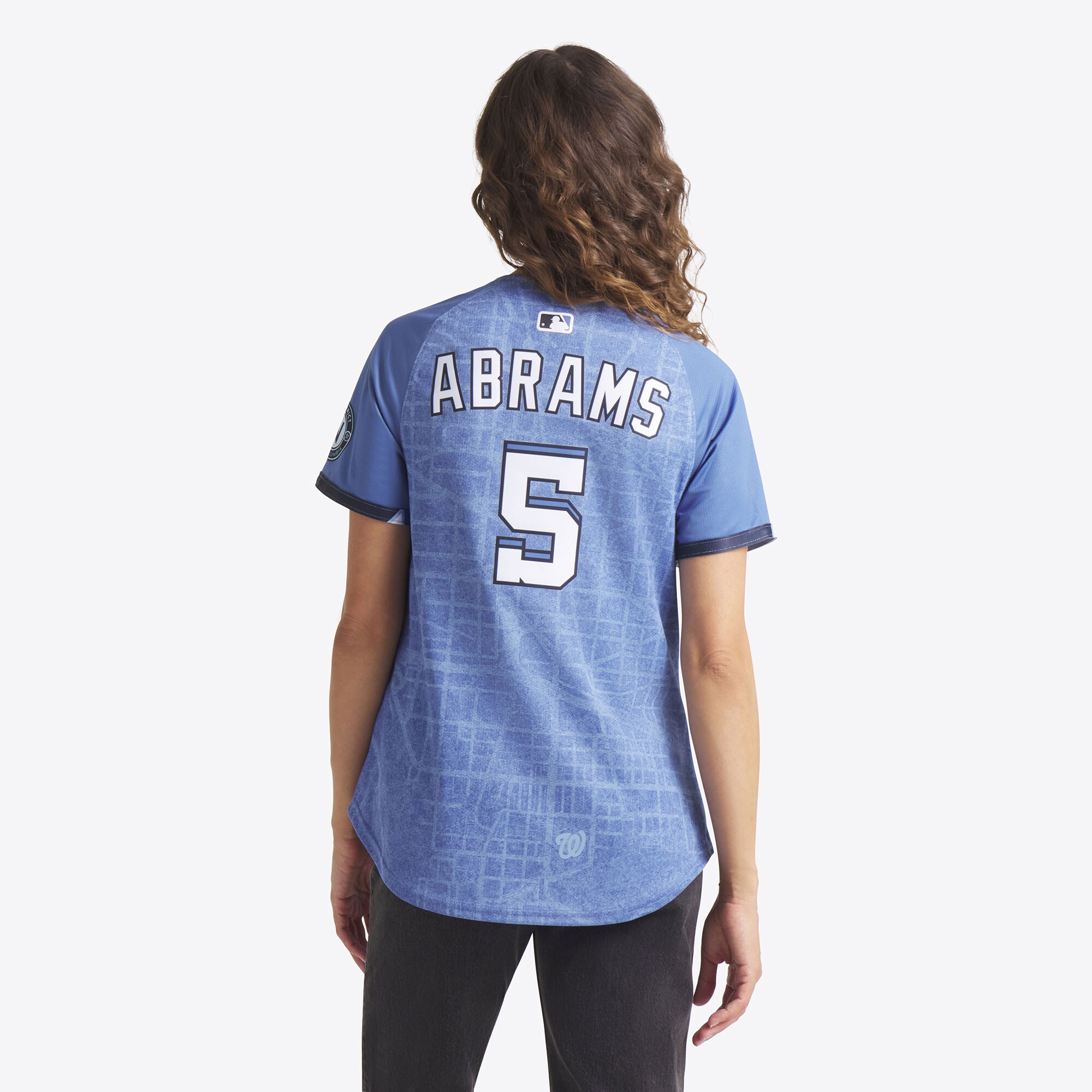 CJ Abrams Washington Nationals Nike Women’s 2025 City Connect Limited Jersey – Blue