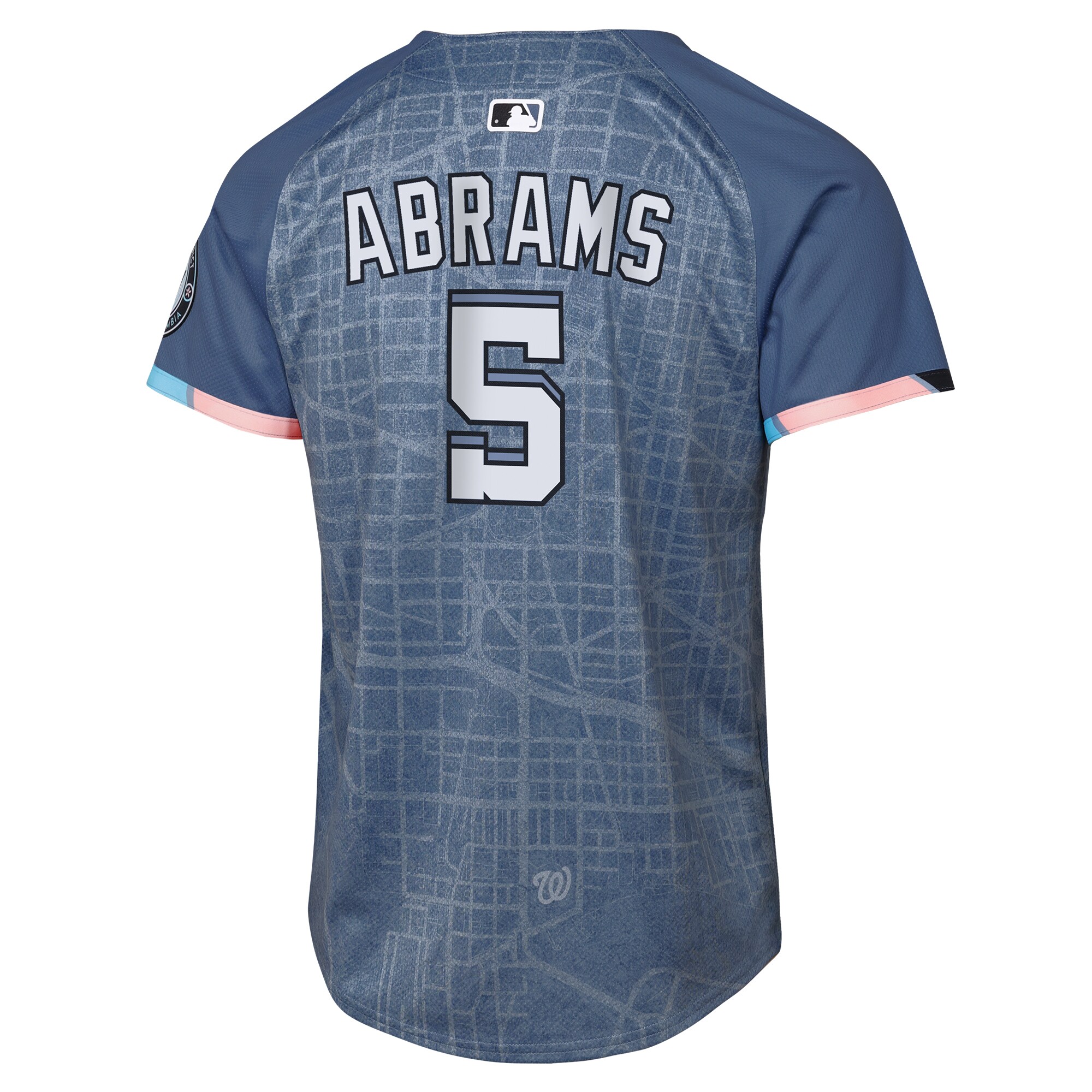 CJ Abrams Washington Nationals Nike Youth 2025 City Connect Limited Player Jersey – Blue